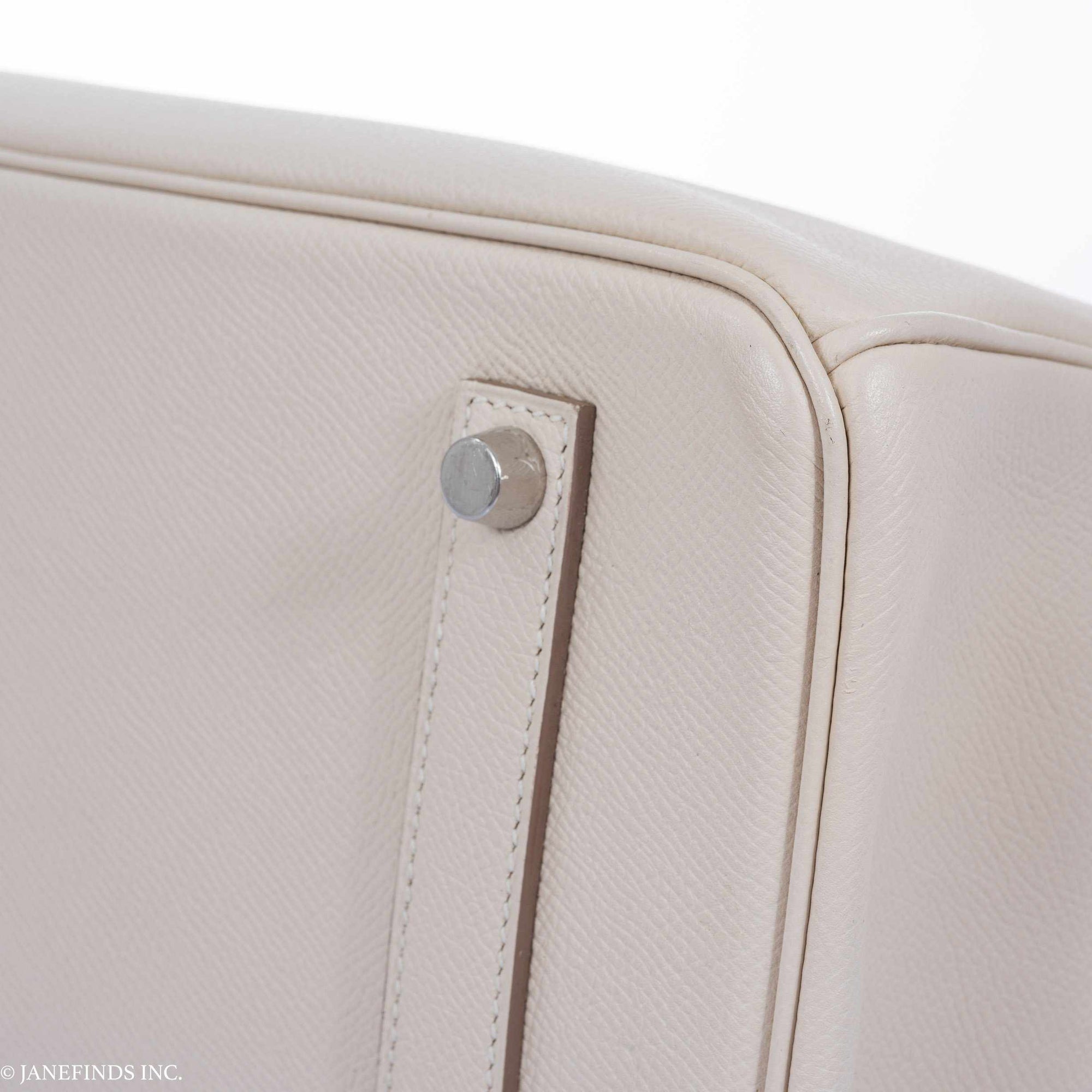 Hermès Birkin 35 Craie Epsom Palladium Hardware