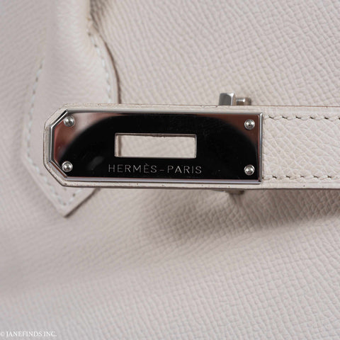 Hermès Birkin 35 Craie Epsom Palladium Hardware