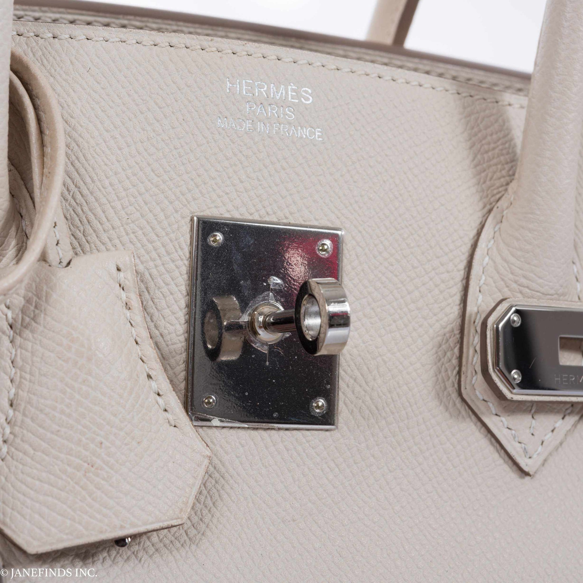 Hermès Birkin 35 Craie Epsom Palladium Hardware