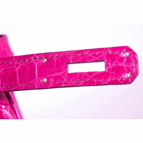 Hermès Birkin 35 Crocodile Pink Fuchsia Palladium Hardware