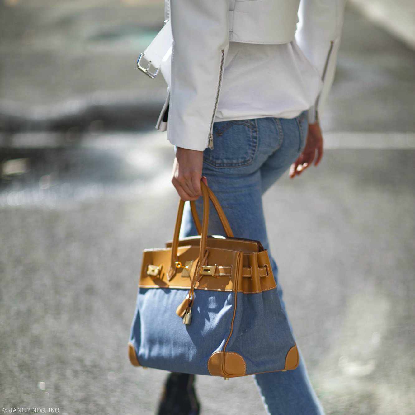 Hermès Birkin 35 Denim & Vache Naturelle Gold Hardware