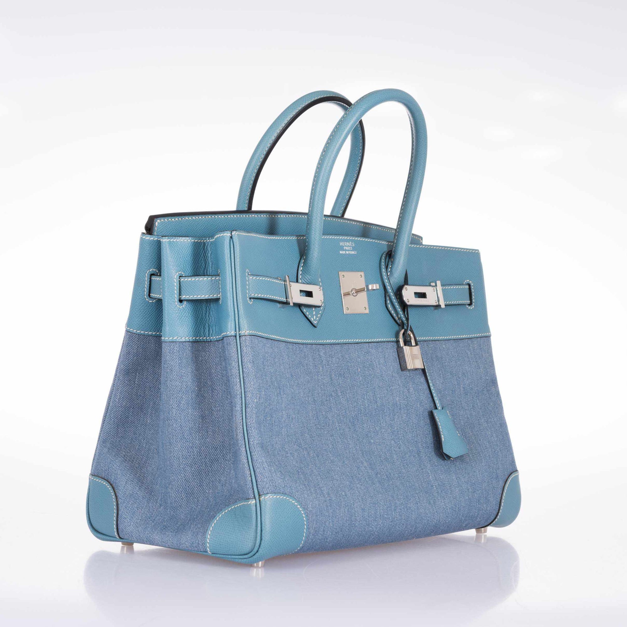 Hermès Birkin 35 Denim &amp; Blue Jean Epsom Palladium Hardware