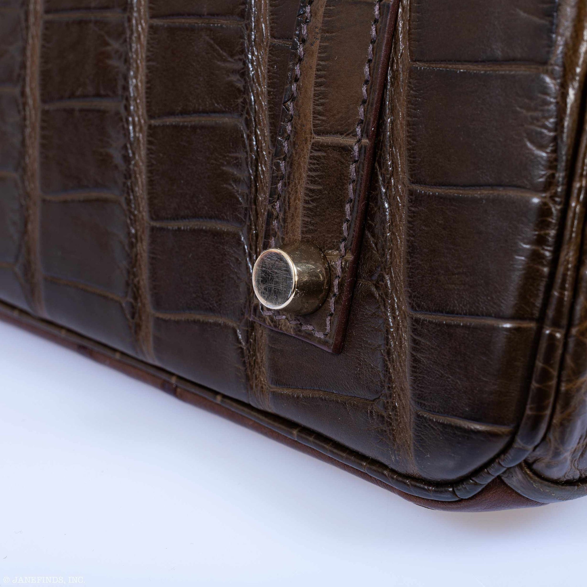 Hermès Birkin 35 "Ghillies" Grand Mariage Tri-Exotic Gris Elephant, Etrusque & Ficelle Permabrass Hardware