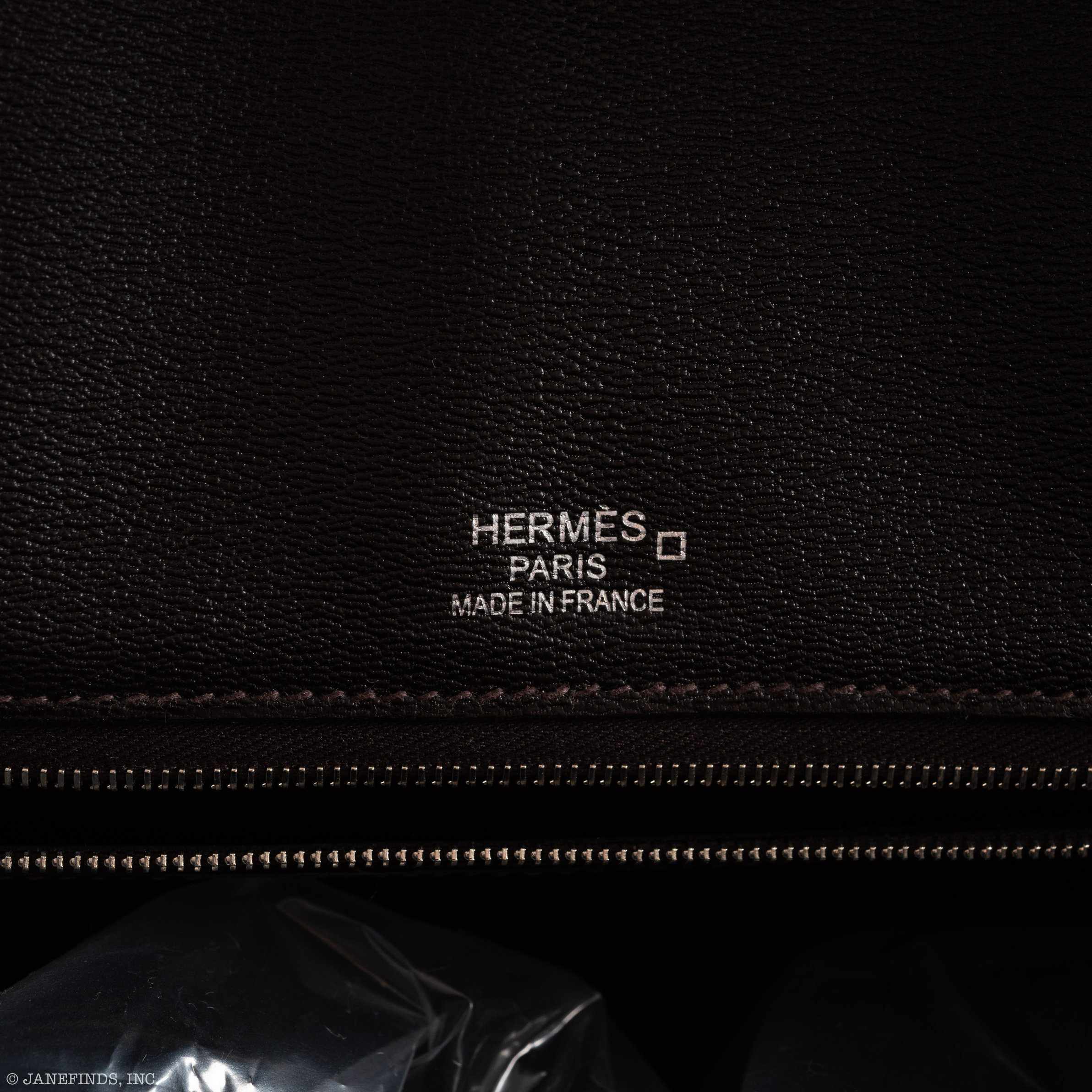 Hermès Birkin 35 Ghillies Matte Ébène Alligator Palladium Hardware