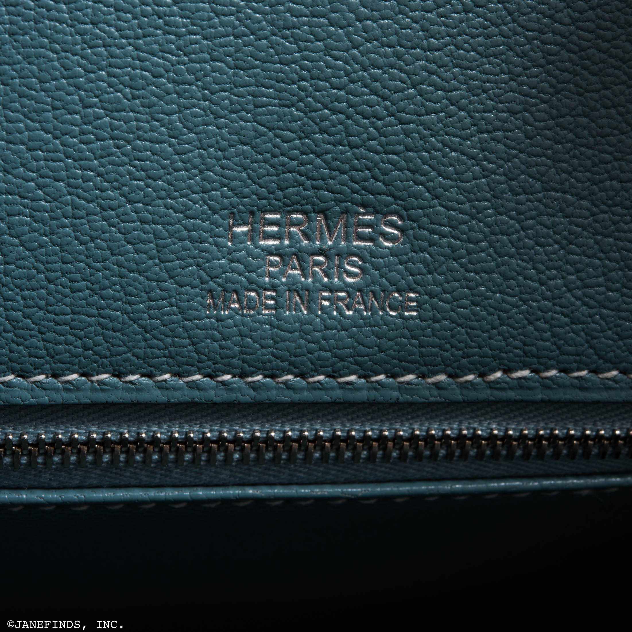 Hermès Birkin 35 Ghillies Turquoise, Ciel Evergrain, Veau Doblis Suede Palladium Hardware - Special Edition