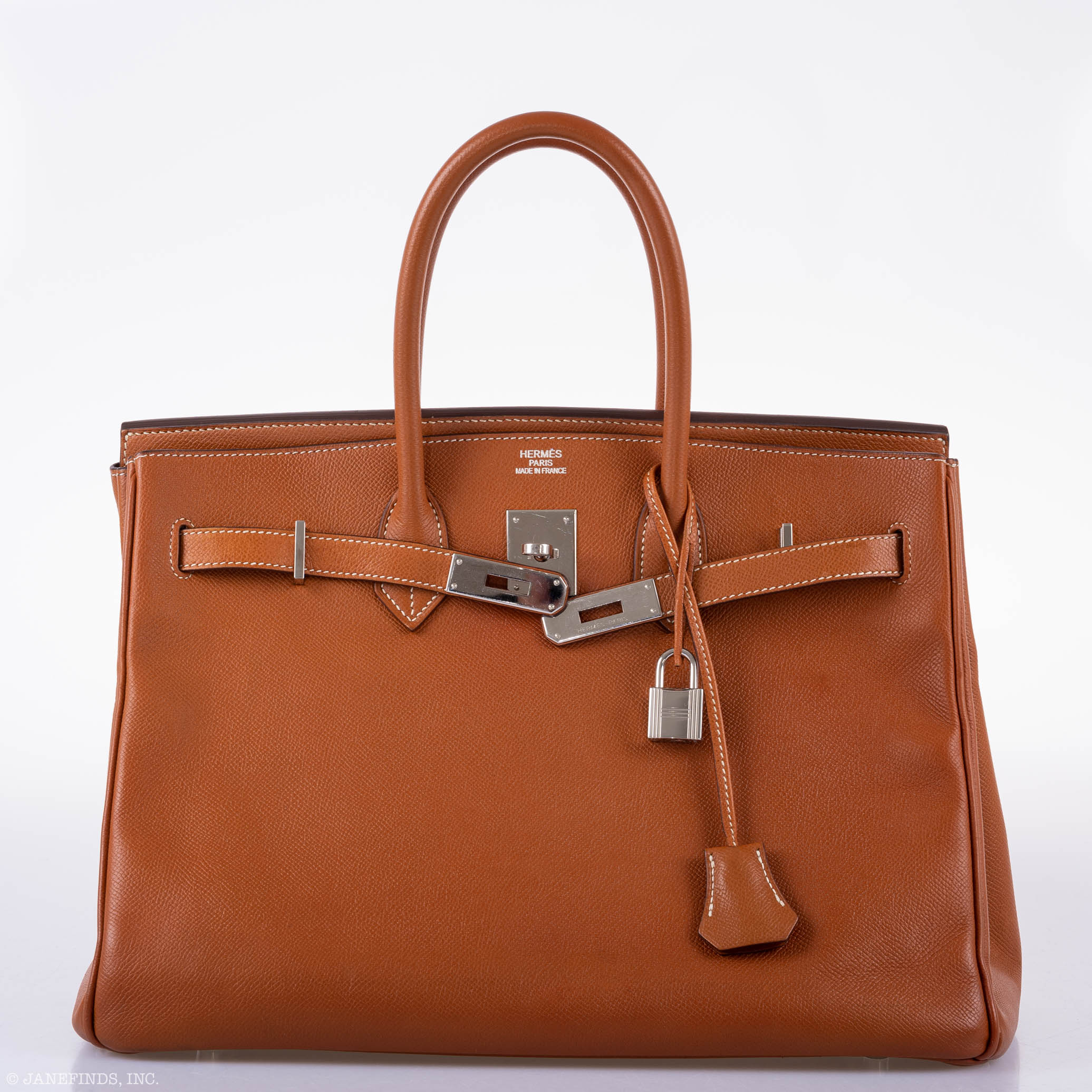 Hermès Birkin 35 Gold Epsom Palladium Hardware