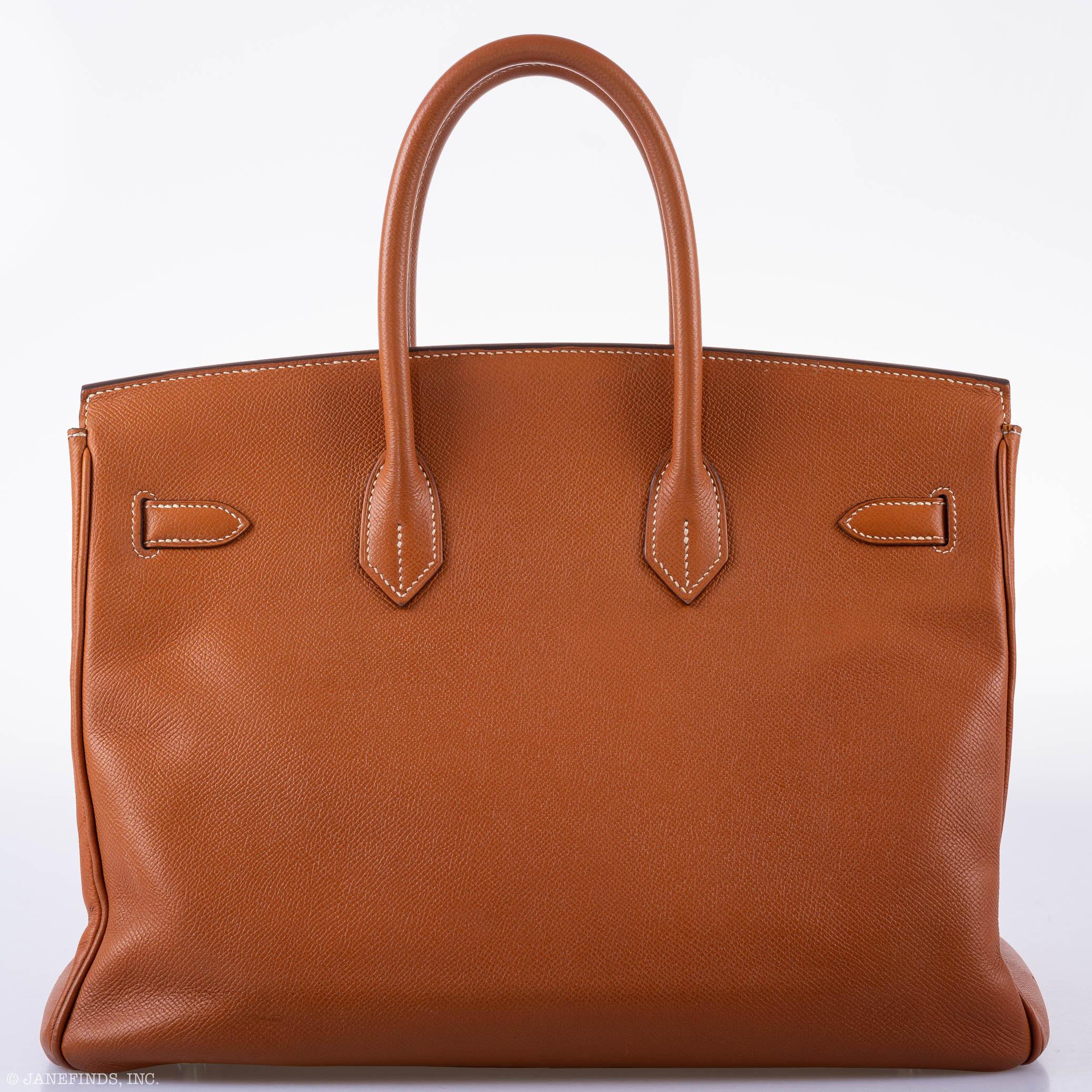 Hermès Birkin 35 Gold Epsom Palladium Hardware