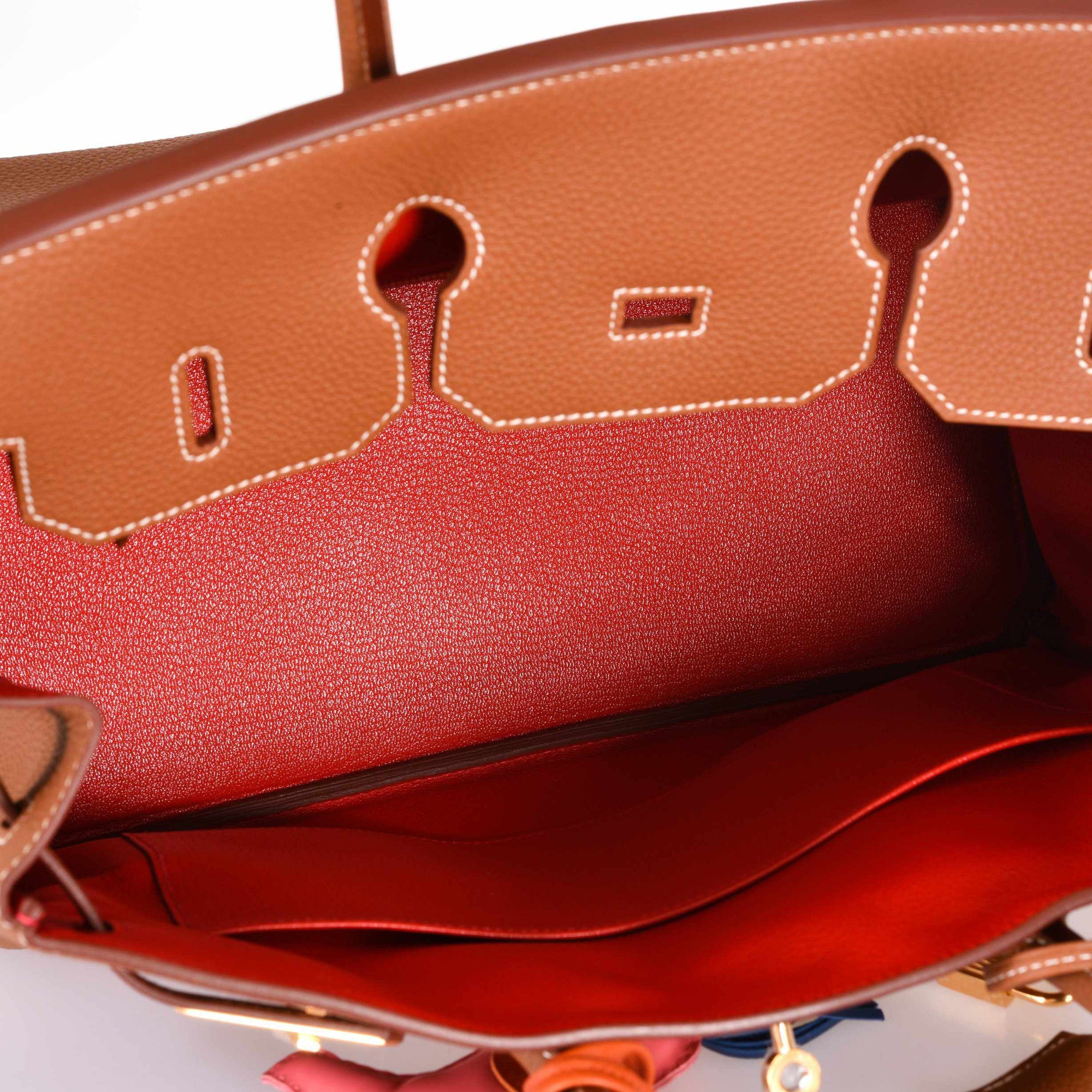 Hermès Birkin 35 Gold Verso Geranium Togo Gold Hardware