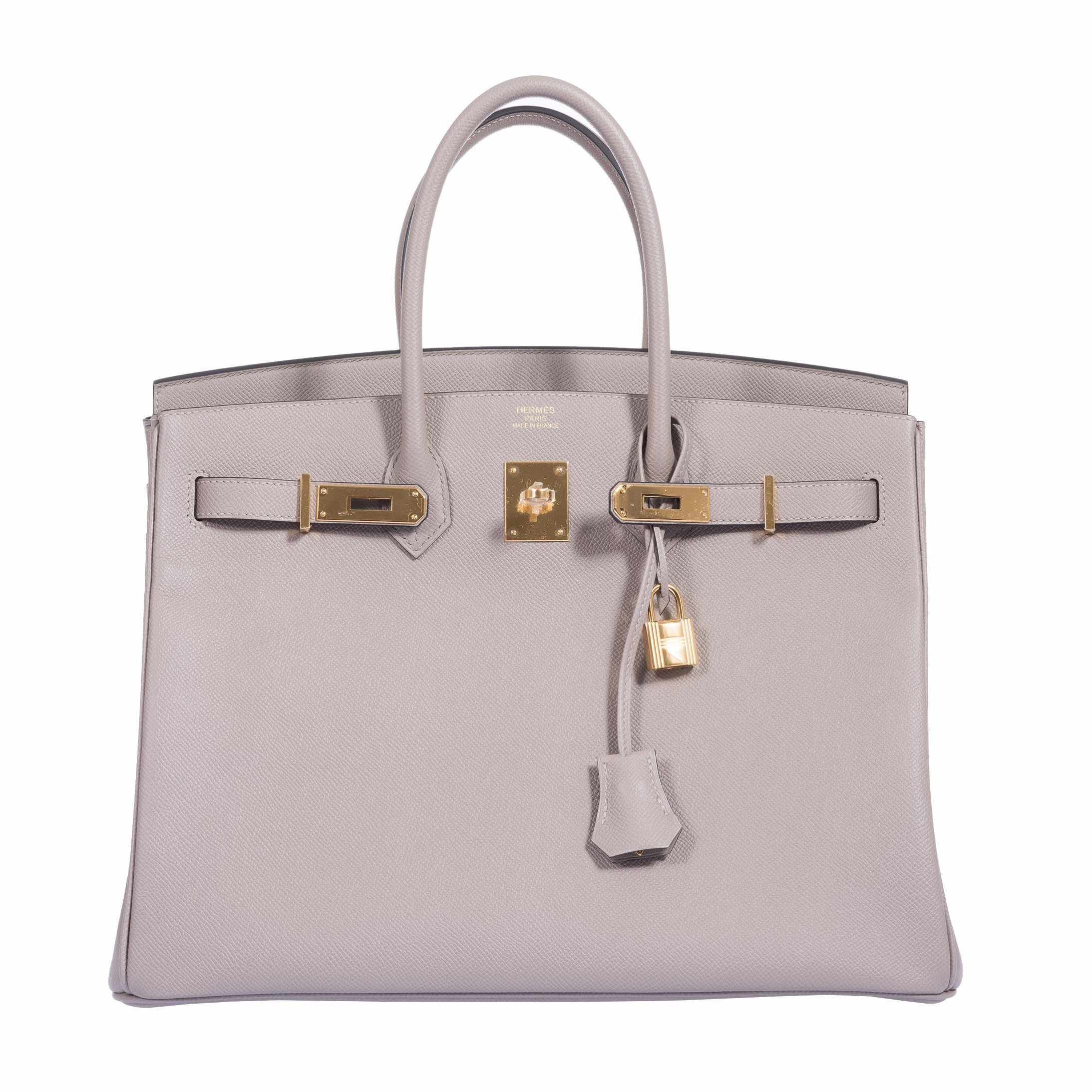 Hermès Birkin 35 Gris Asphalte Epsom Gold Hardware