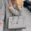 Hermès Birkin 35 Gris Mouette Verso Blue Agate Togo Palladium Hardware