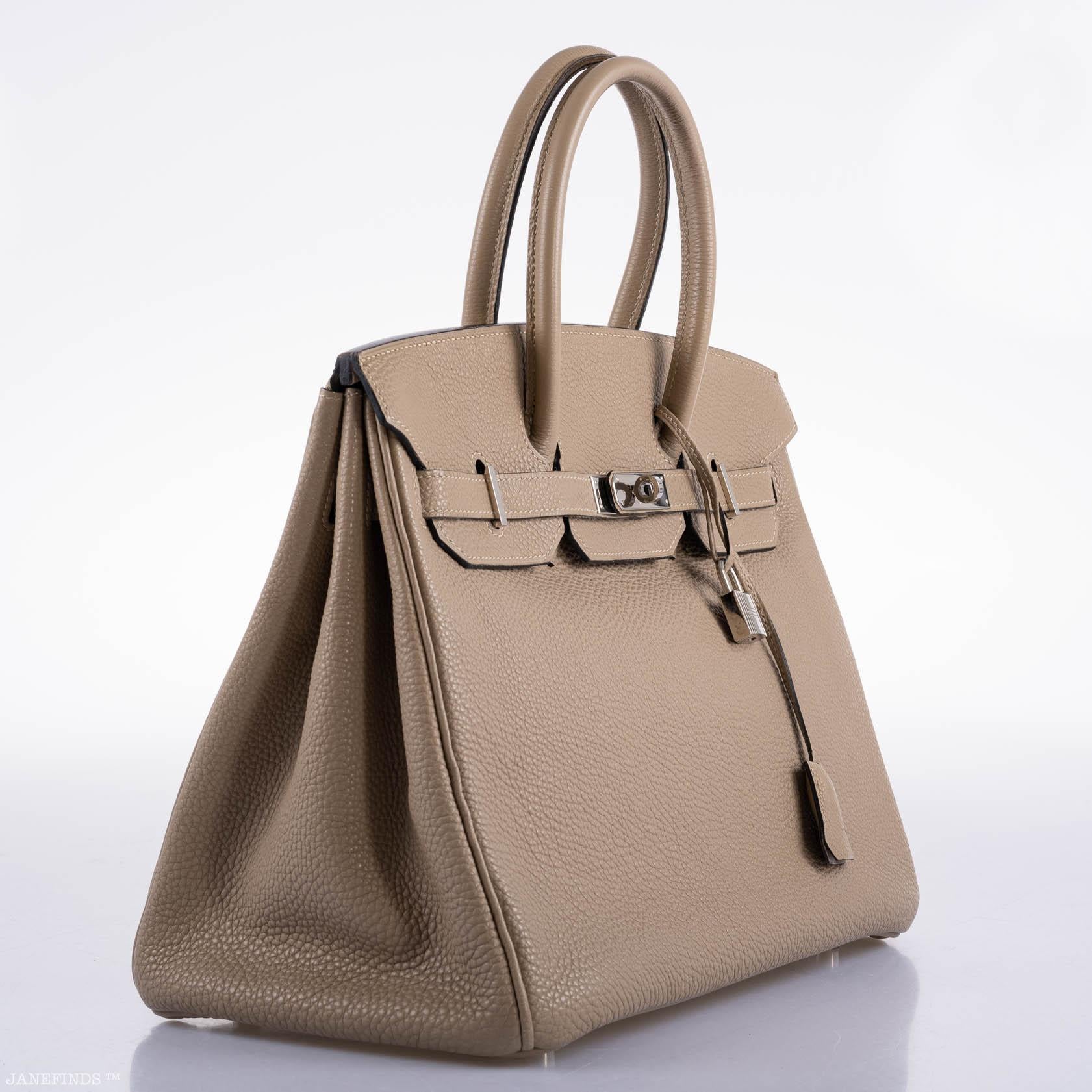 Hermès Birkin 35 Gris Tourterelle Togo with Palladium Hardware