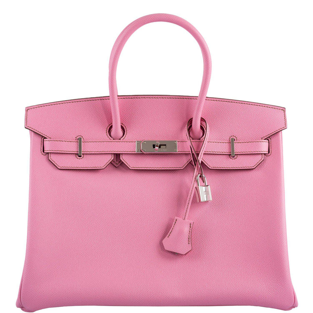 Pre-owned Hermes Birkin 30 Bubblegum Togo Palladium Hardware