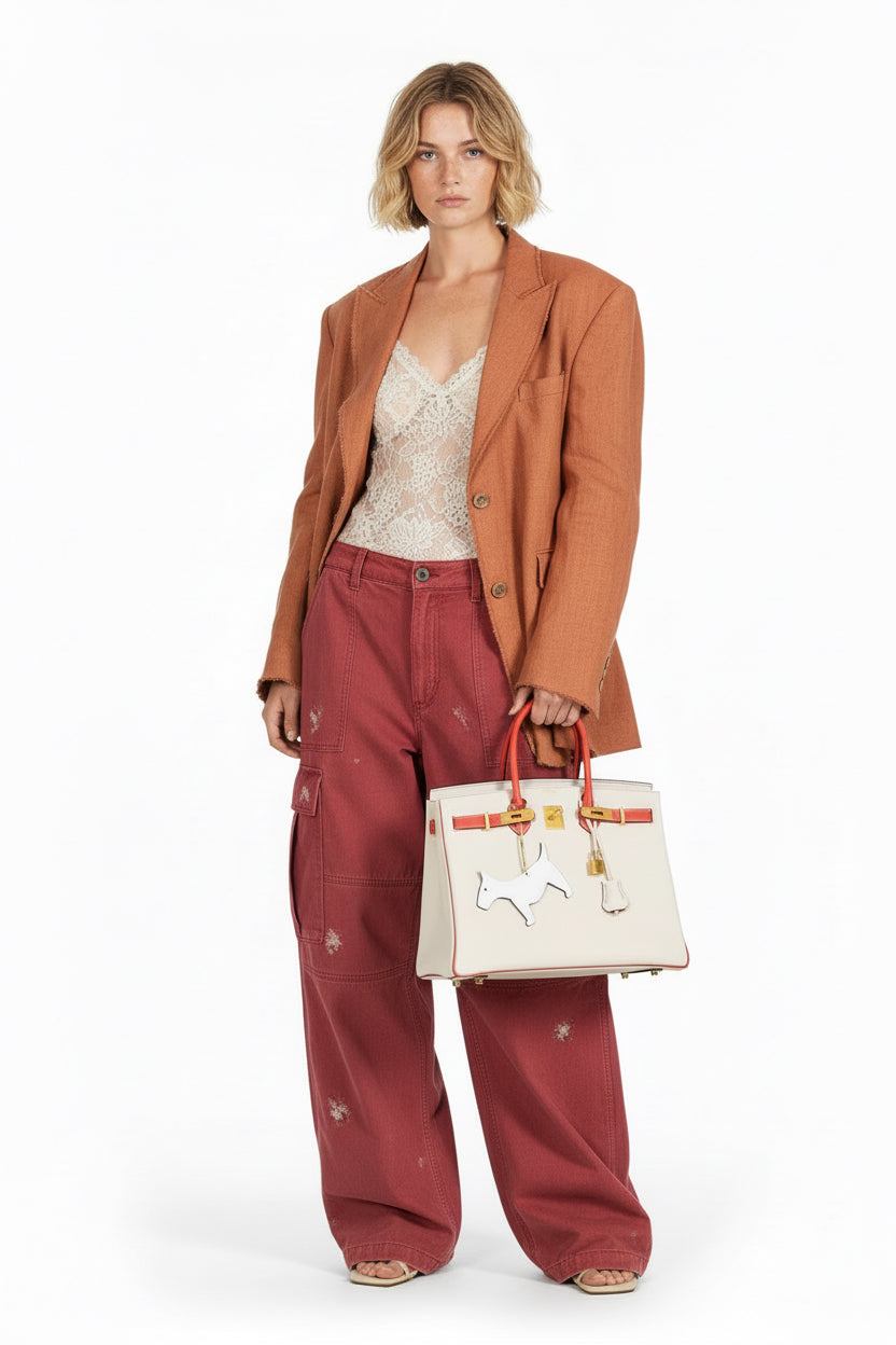 Hermès Birkin 35 HSS Craie, Rose Jaipur Epsom Brushed Gold Hardware