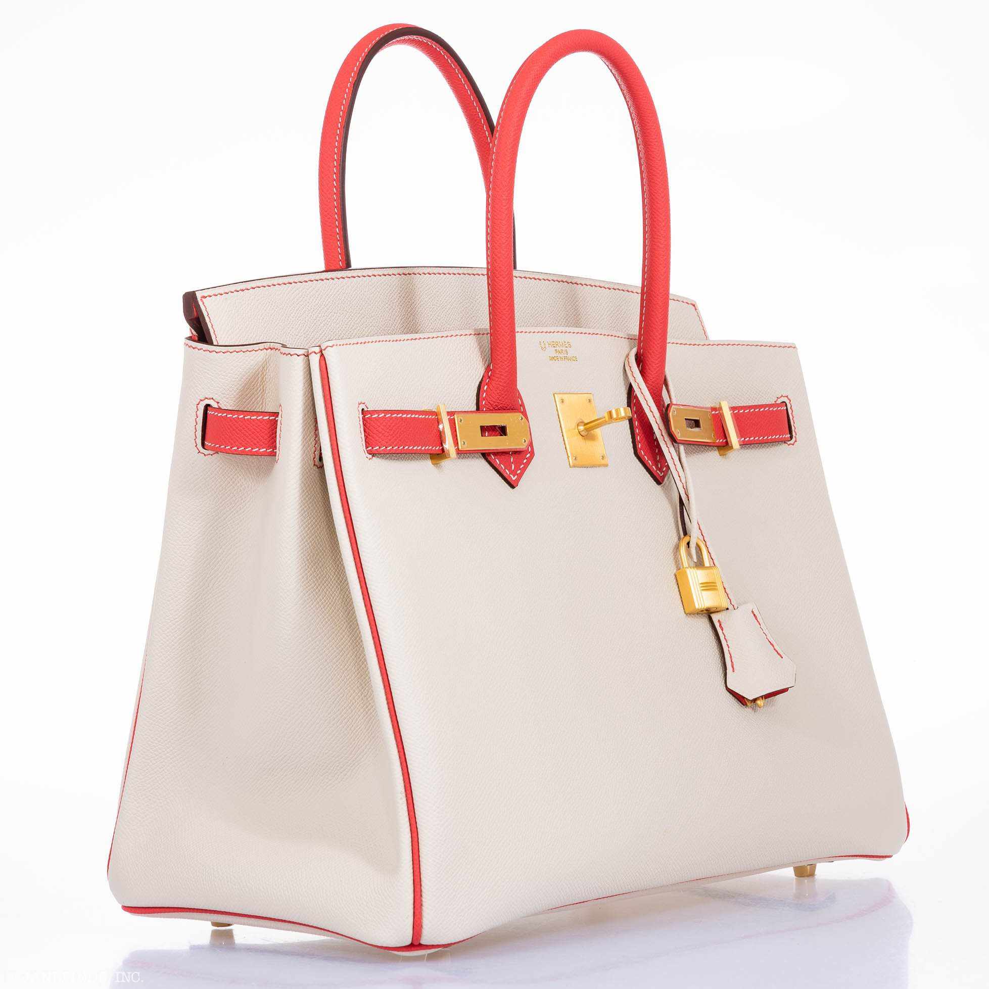 Hermès Birkin 35 HSS Craie, Rose Jaipur Epsom Brushed Gold Hardware