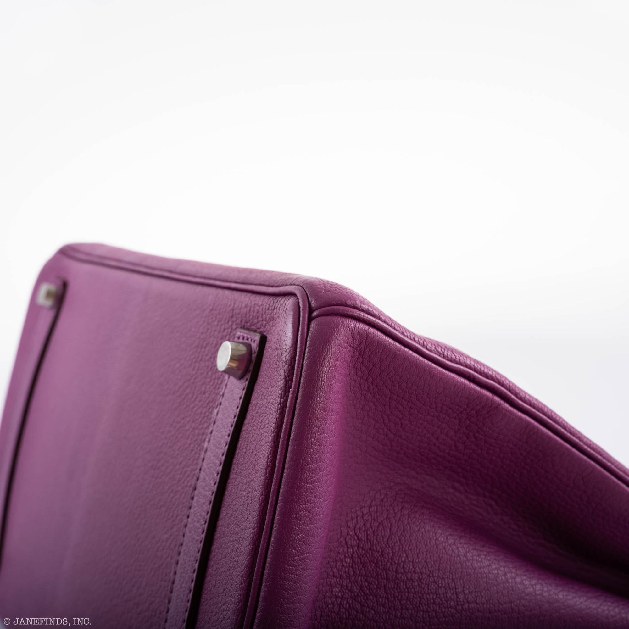Hermès Birkin 35 HSS Cyclamen & Iris Chèvre Goatskin Brushed Palladium Hardware - 2009 M, Square