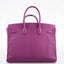 Hermès Birkin 35 HSS Cyclamen & Iris Chèvre Goatskin Brushed Palladium Hardware - 2009 M, Square
