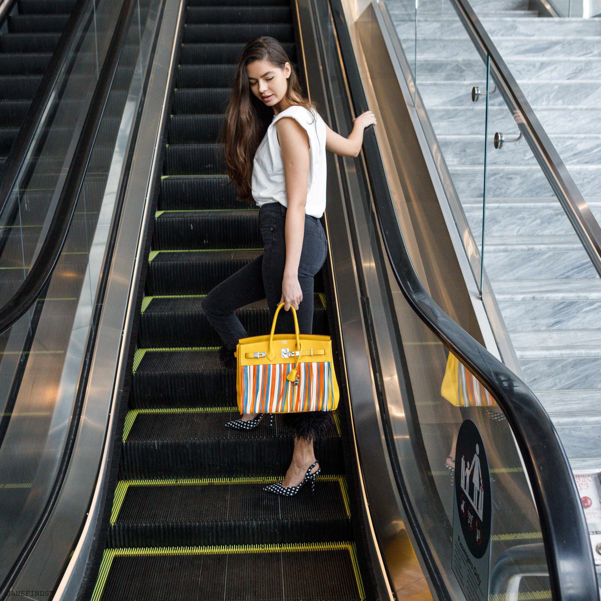 Hermès Birkin 35 HSS Fringe Soleil Togo & Multicolor Swift Palladium Hardware