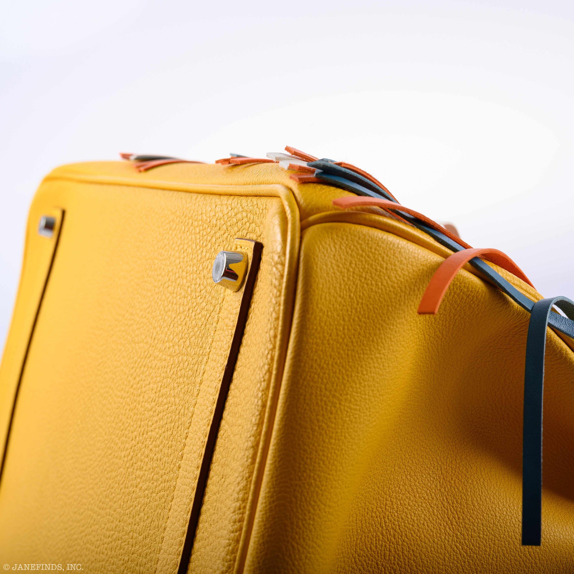 Hermès Birkin 35 HSS Fringe Soleil Togo & Multicolor Swift Palladium Hardware