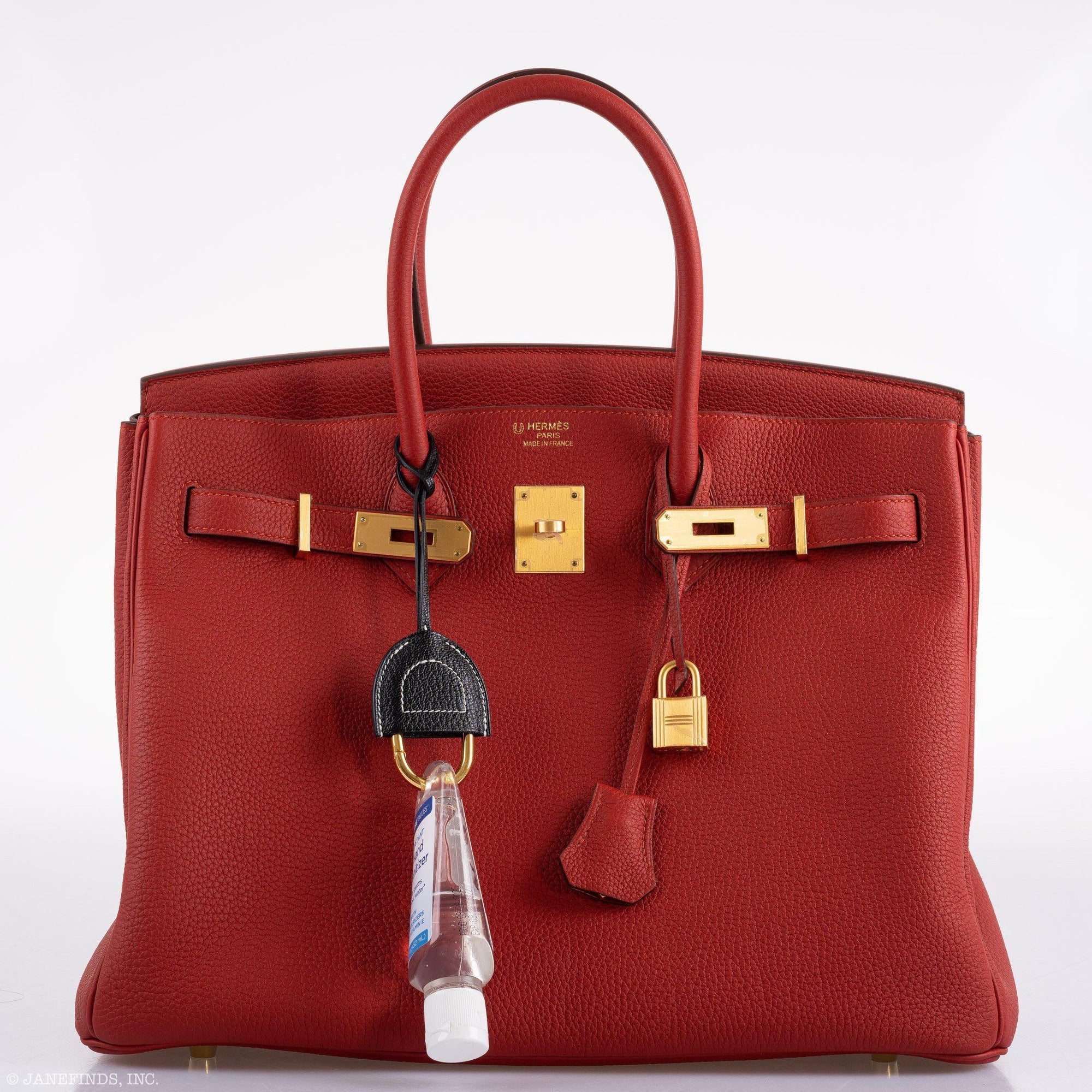 Hermès Birkin 35 HSS Rouge Vif Togo Brushed Gold Hardware