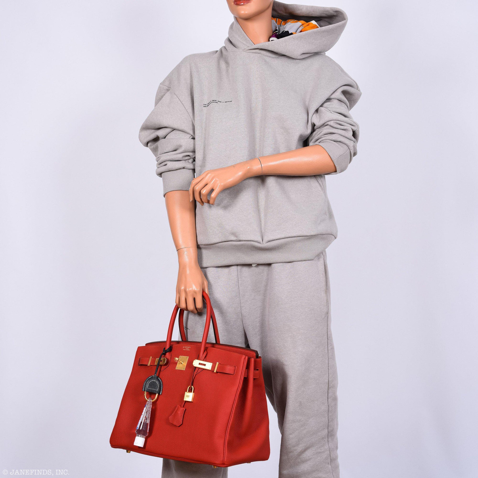 Hermès Birkin 35 HSS Rouge Vif Togo Brushed Gold Hardware