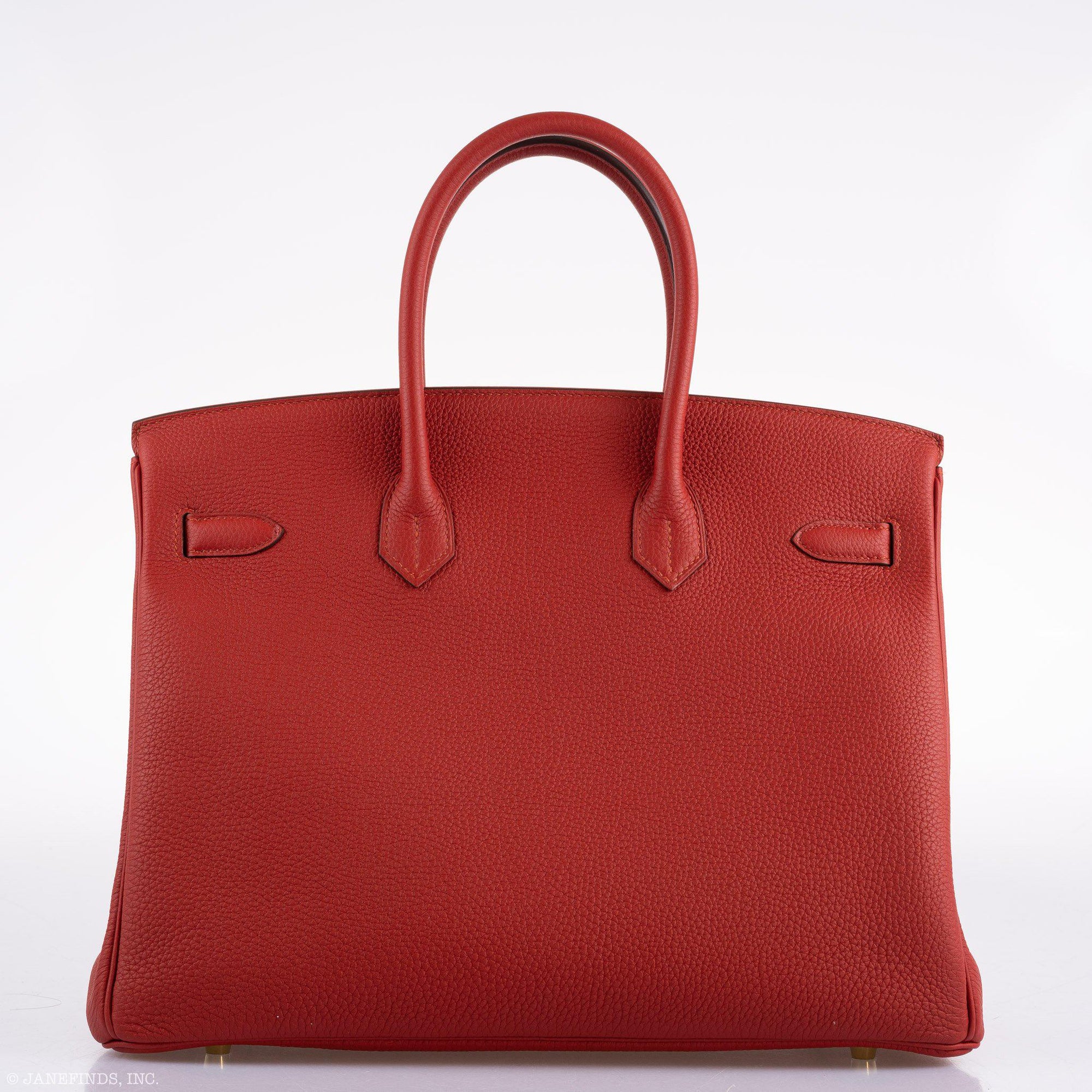 Hermès Birkin 35 HSS Rouge Vif Togo Brushed Gold Hardware
