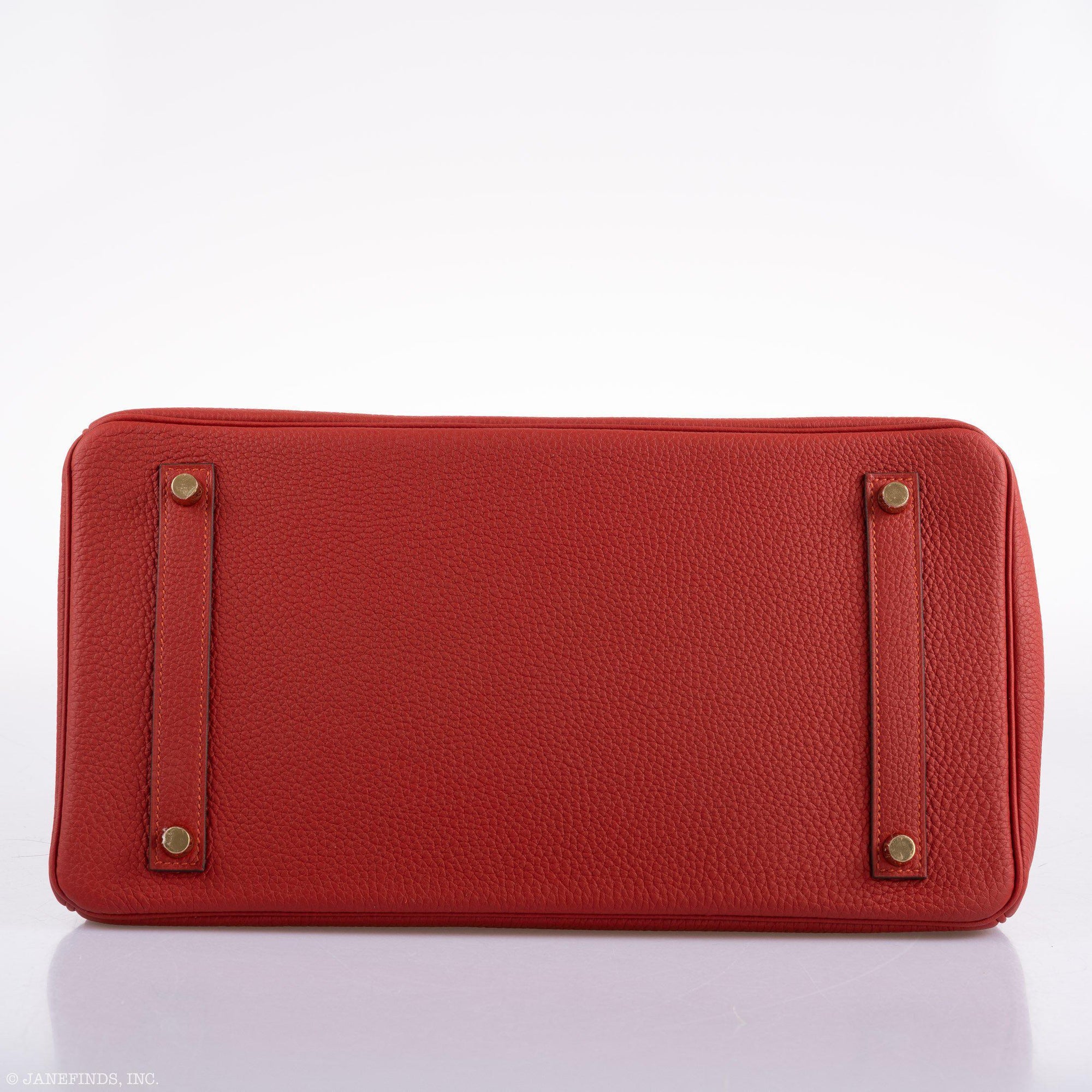 Hermès Birkin 35 HSS Rouge Vif Togo Brushed Gold Hardware