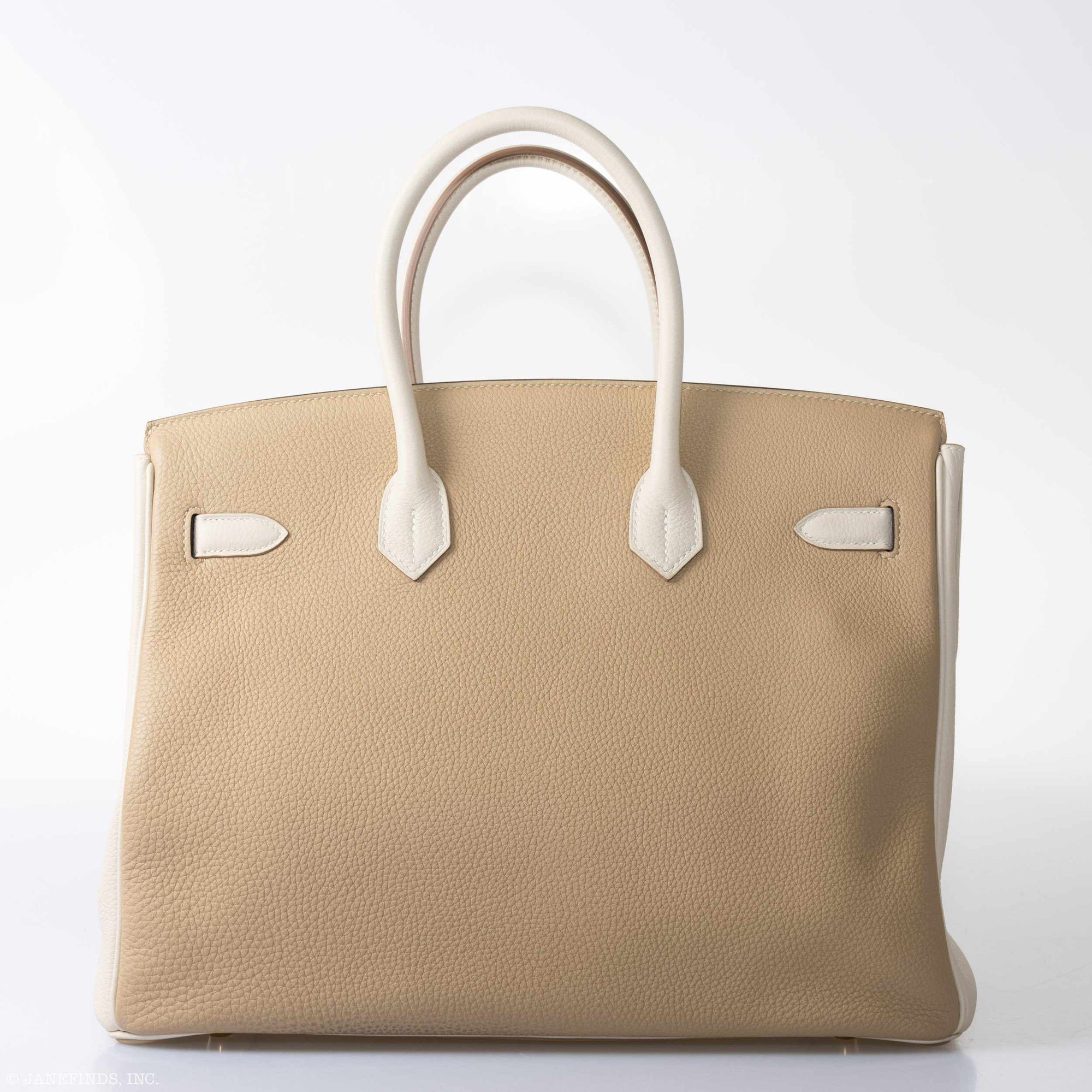 Hermès Birkin 35 HSS Trench & Gris Perle Togo Permabrass Hardware - 2017