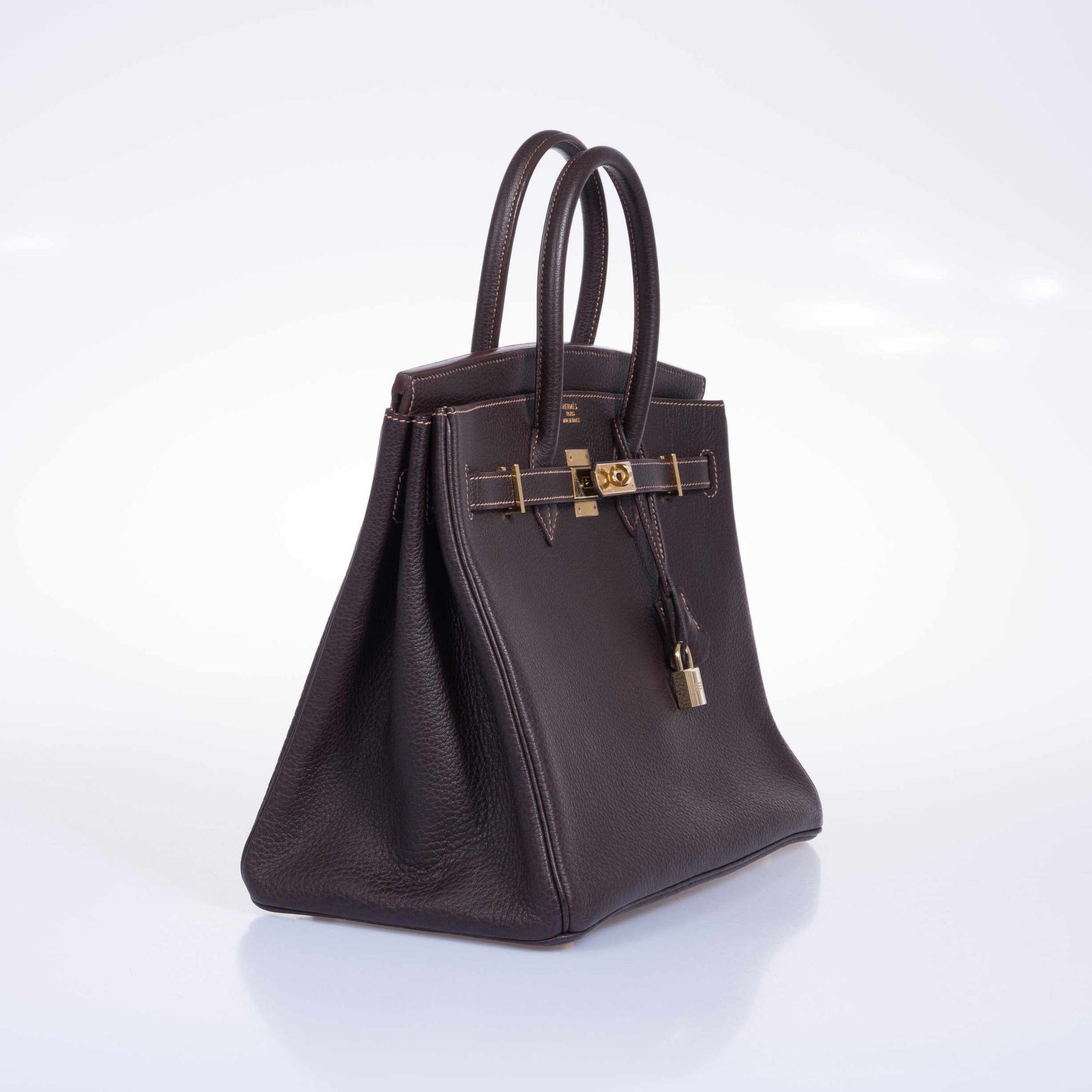 Hermès Birkin 35 Havane Fjord Special Stitching Gold Hardware