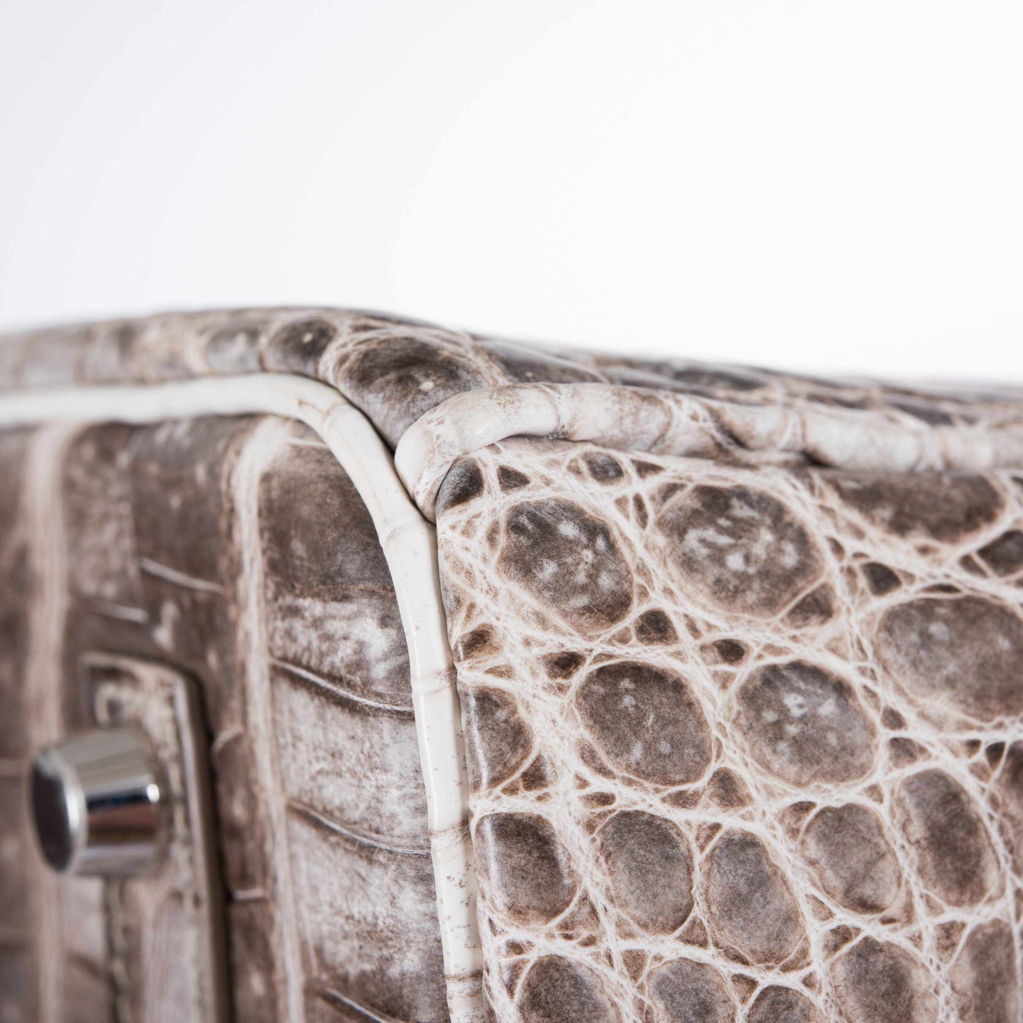 Hermès Birkin 35 Himalaya Matte Niloticus Crocodile Palladium Hardware
