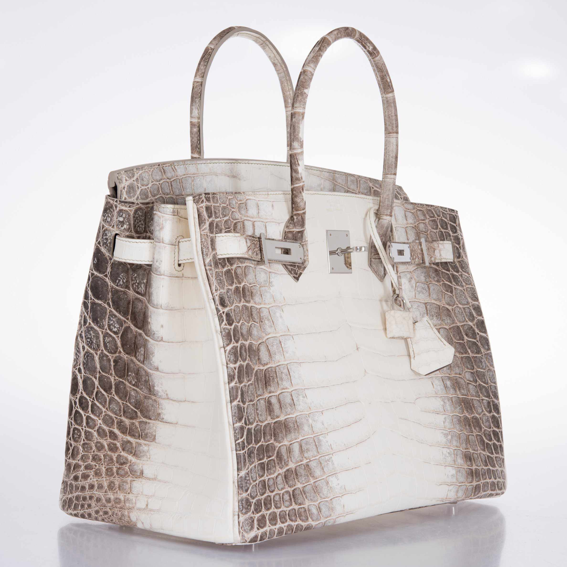 Hermès Birkin 35 Himalayan Matte Niloticus Crocodile Palladium Hardware