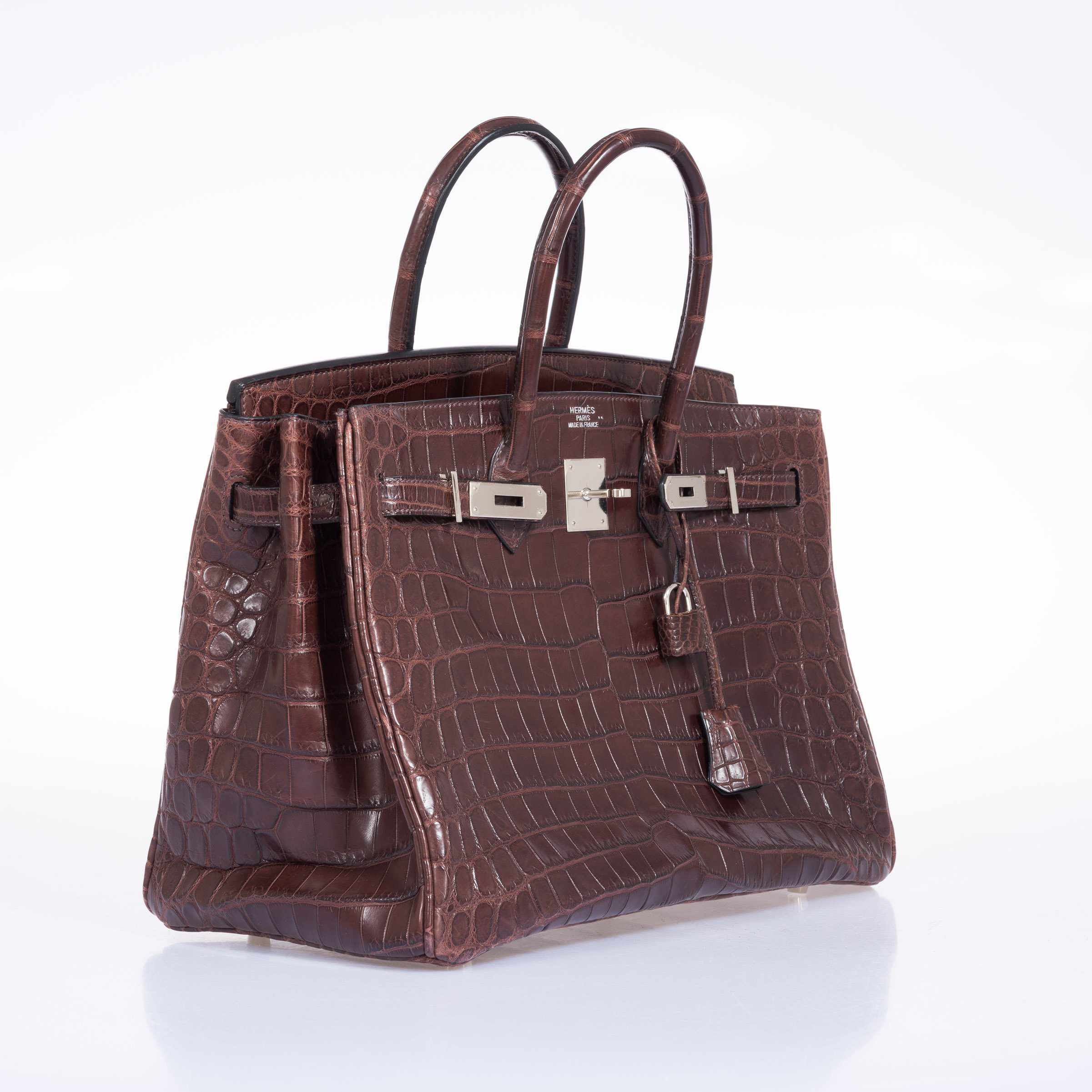 Hermès Birkin 35 Matte Havane Niloticus Crocodile Palladium Hardware