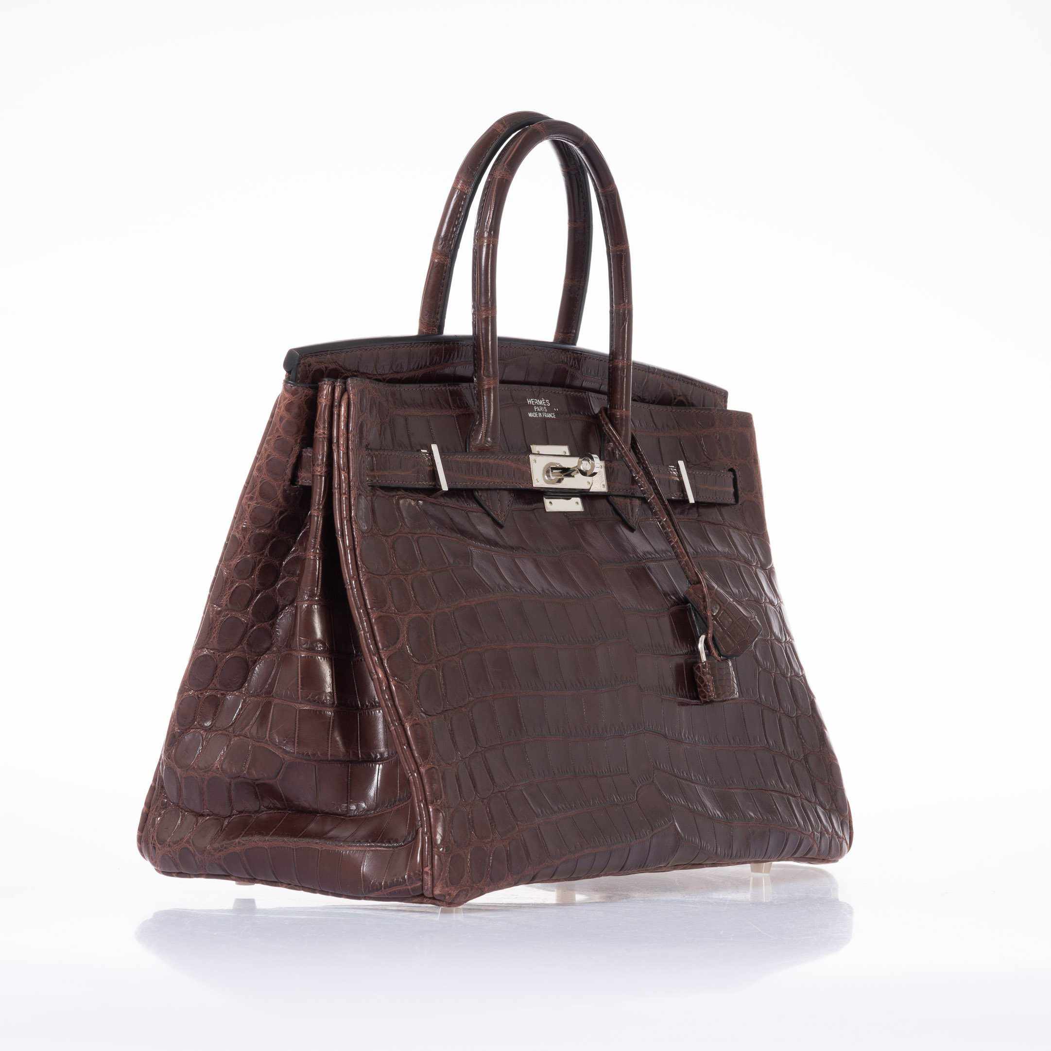 Hermès Birkin 35 Matte Havane Niloticus Crocodile Palladium Hardware