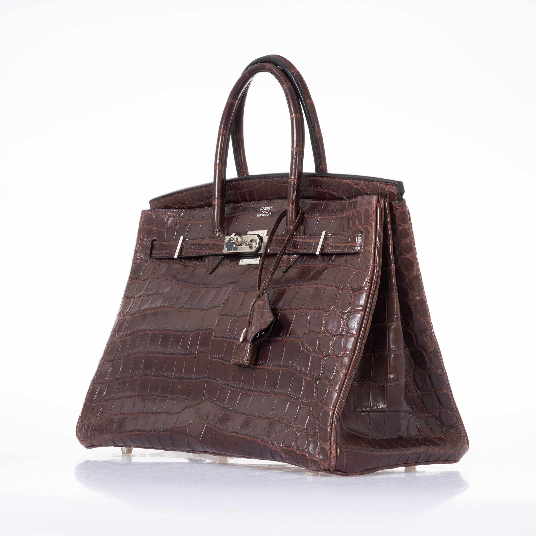 Hermès Birkin 35 Matte Havane Niloticus Crocodile Palladium Hardware