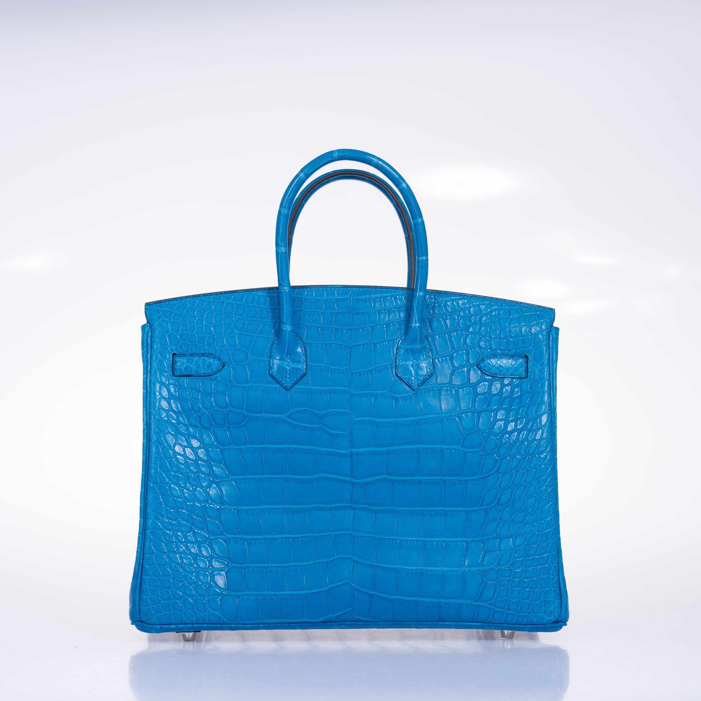 Hermes Birkin 35 Bleu Hydra Clemence Palladium Hardware | | JANEFINDS