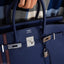 Hermès Birkin 35 Officier Blue Encre Verso Bordeaux Togo Palladium Hardware