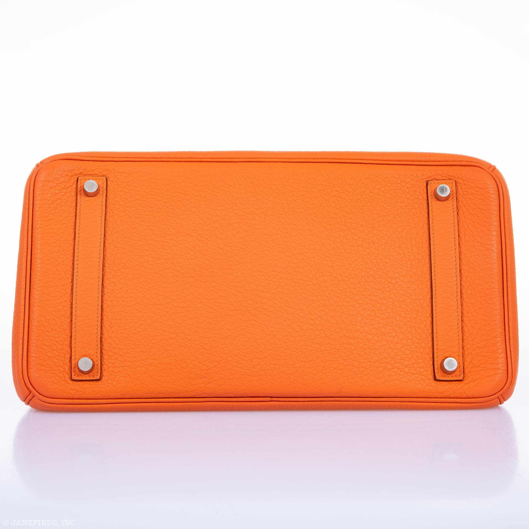 Hermès Birkin 35 Orange Clemence Palladium Hardware