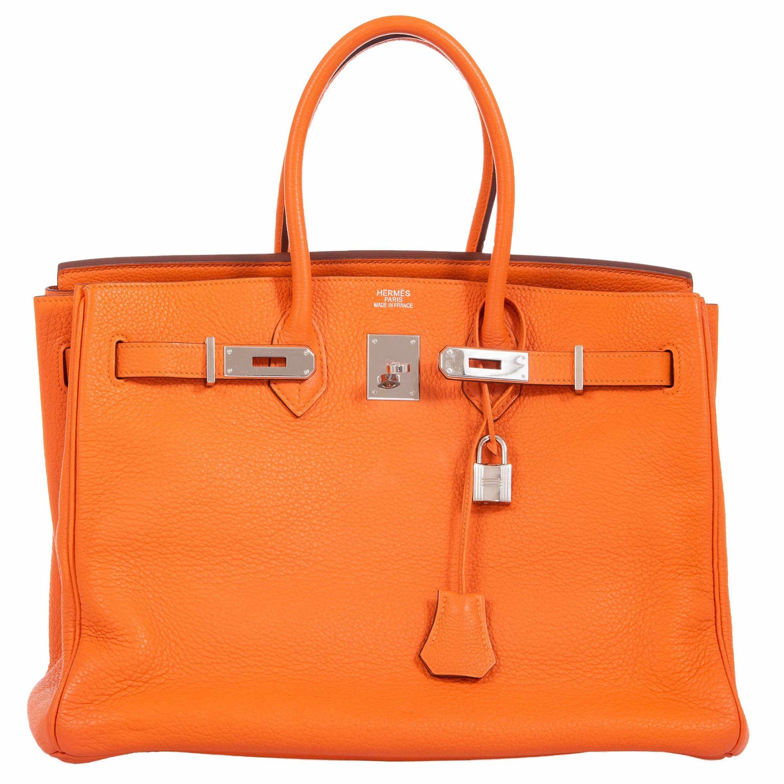 Hermès Birkin 35 Orange Clemence Palladium Hardware – JaneFinds