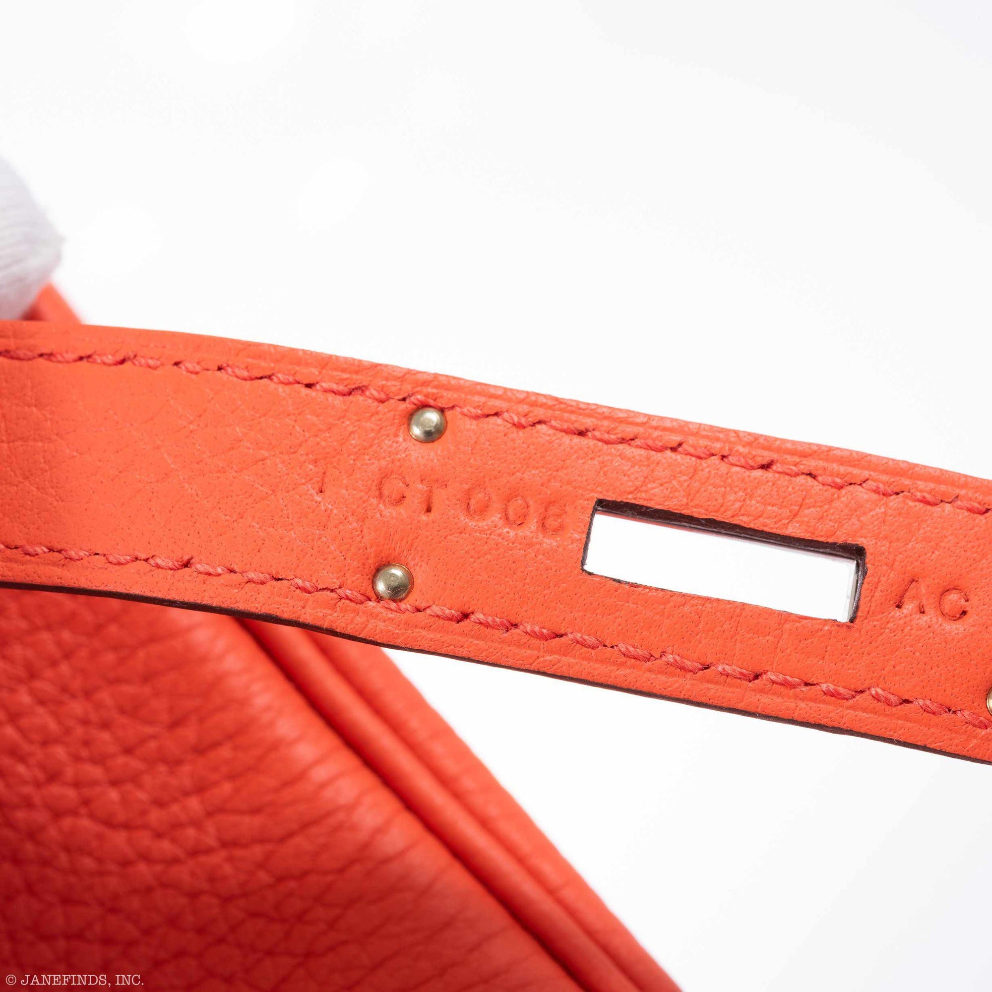 Hermès Birkin 35 Orange Poppy Clemence Palladium Hardware