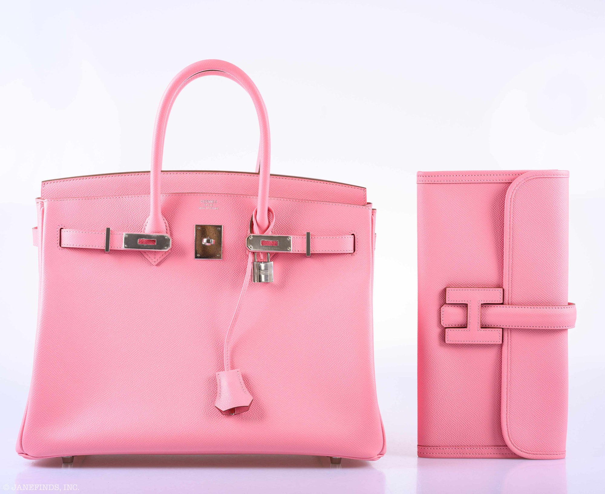 Hermès Birkin 35 Rose Confetti Epsom Palladium Hardware