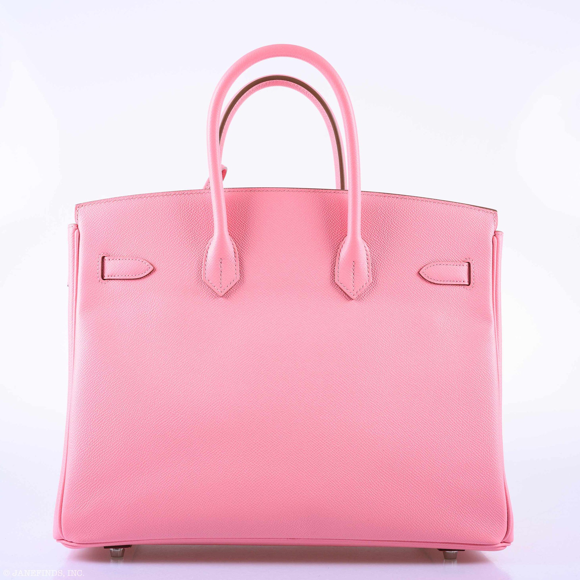 Hermès Birkin 35 Rose Confetti Epsom Palladium Hardware - T