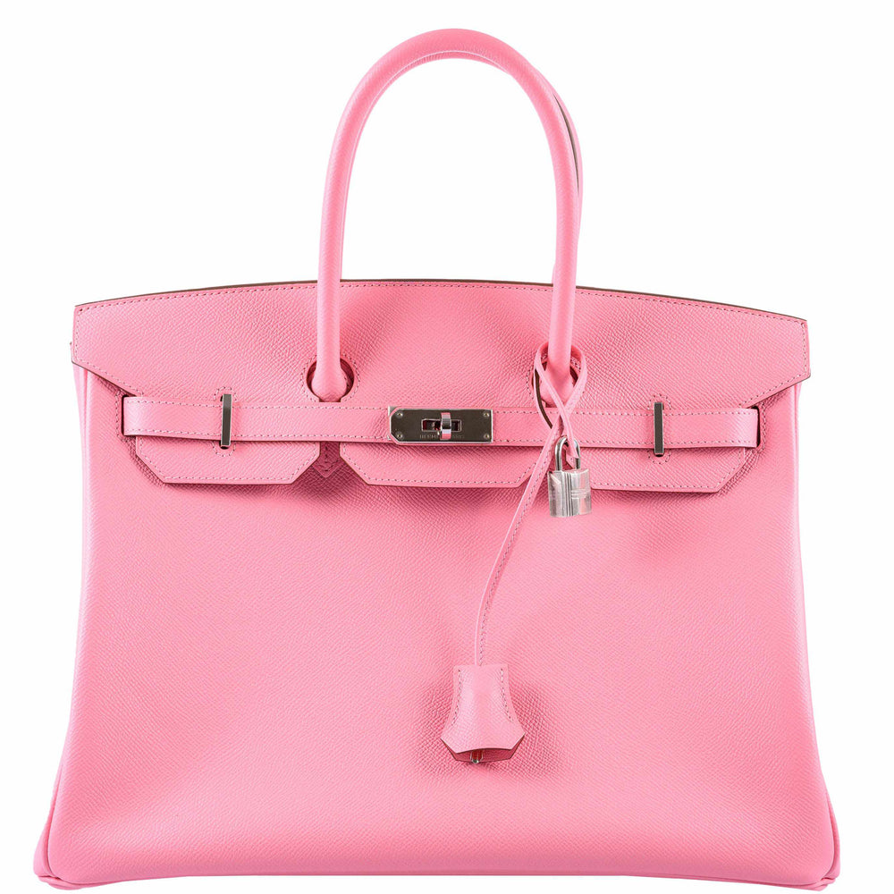 Hermès Birkin 35 Rose Confetti Epsom Palladium Hardware - T