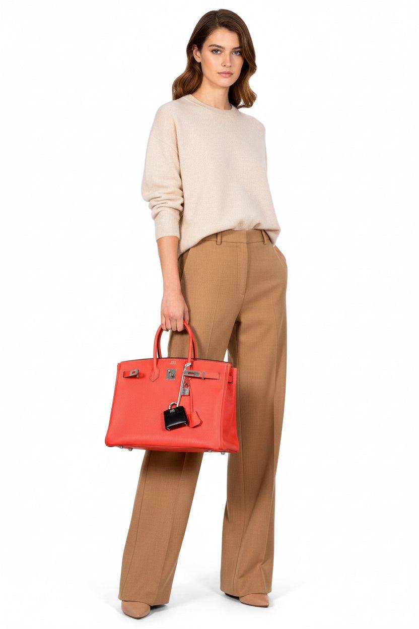 Hermès Birkin 35 Rose Jaipur Epsom Palladium Hardware