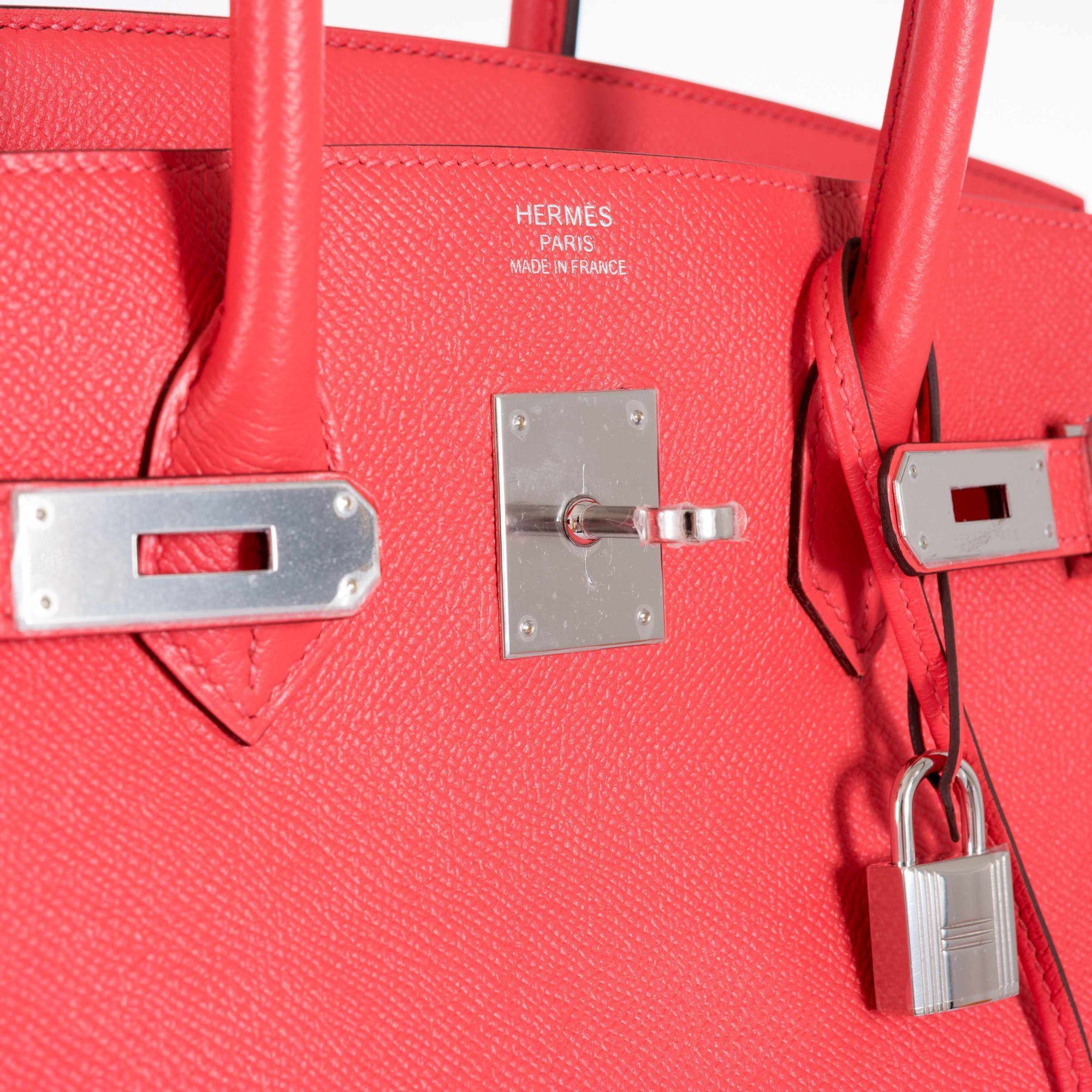 Hermès Birkin 35 Rose Jaipur Epsom Palladium Hardware