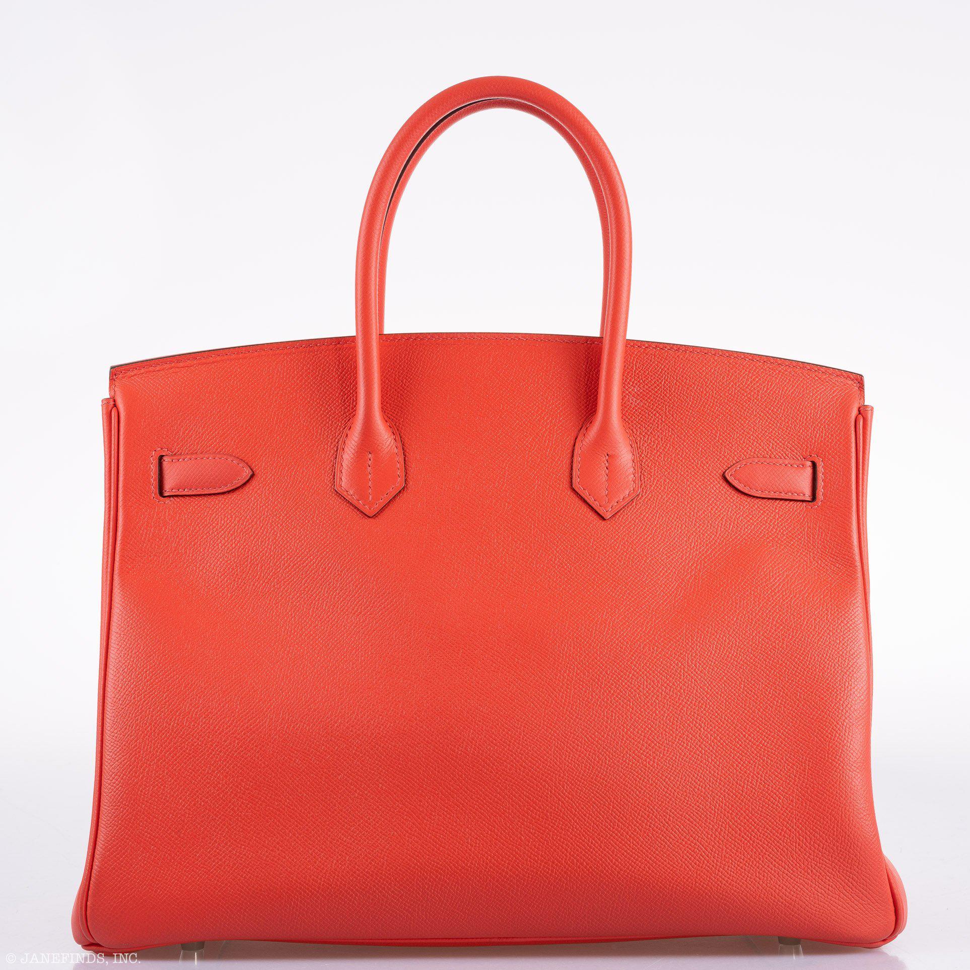 Hermès Birkin 35 Rose Jaipur Epsom Palladium Hardware