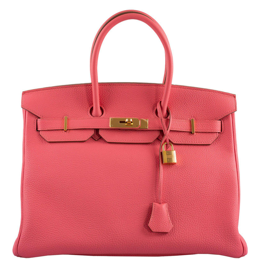Hermes Birkin Bag Togo Leather Gold Hardware In Pink