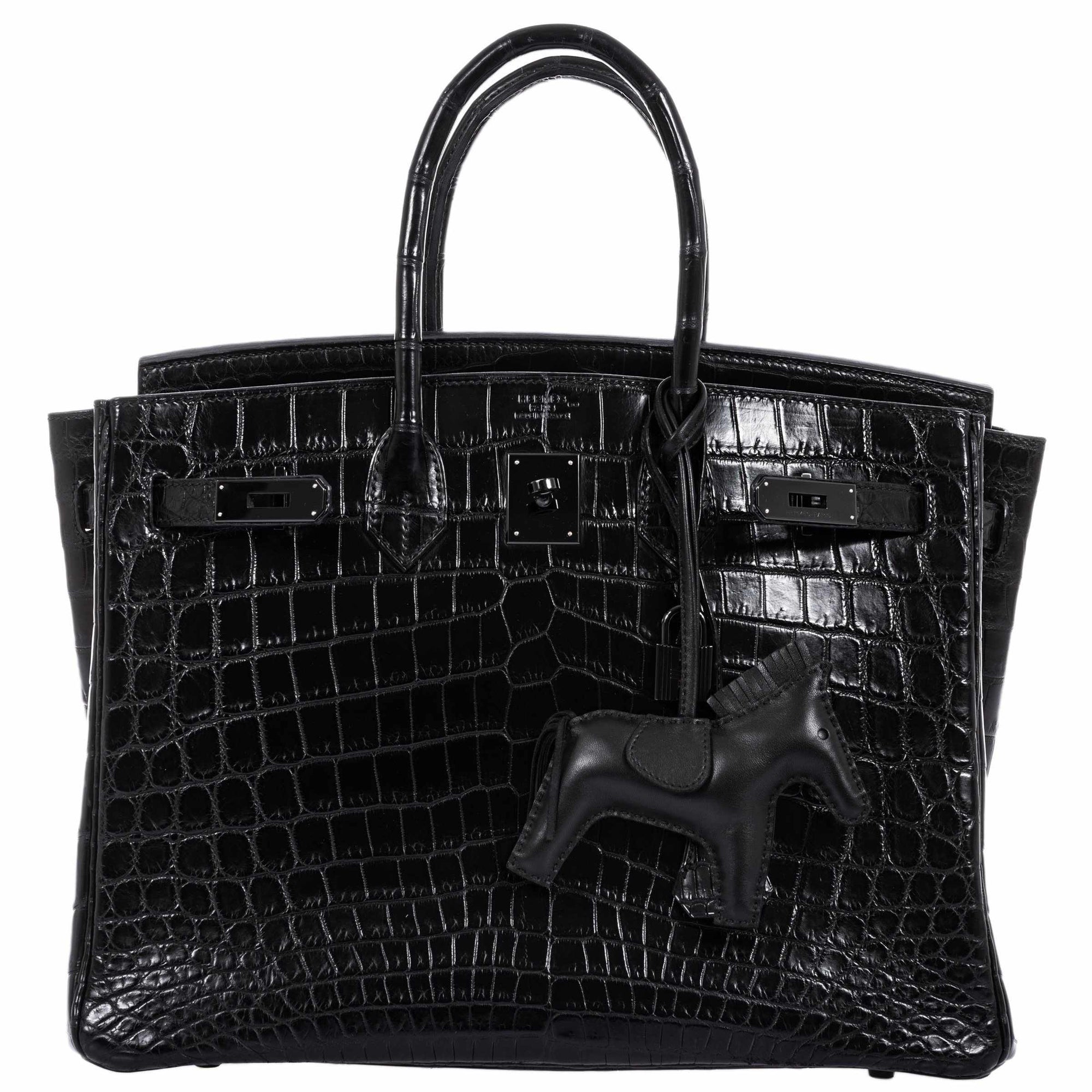 Hermès Birkin 35 SO BLACK Matte Alligator PVD Hardware