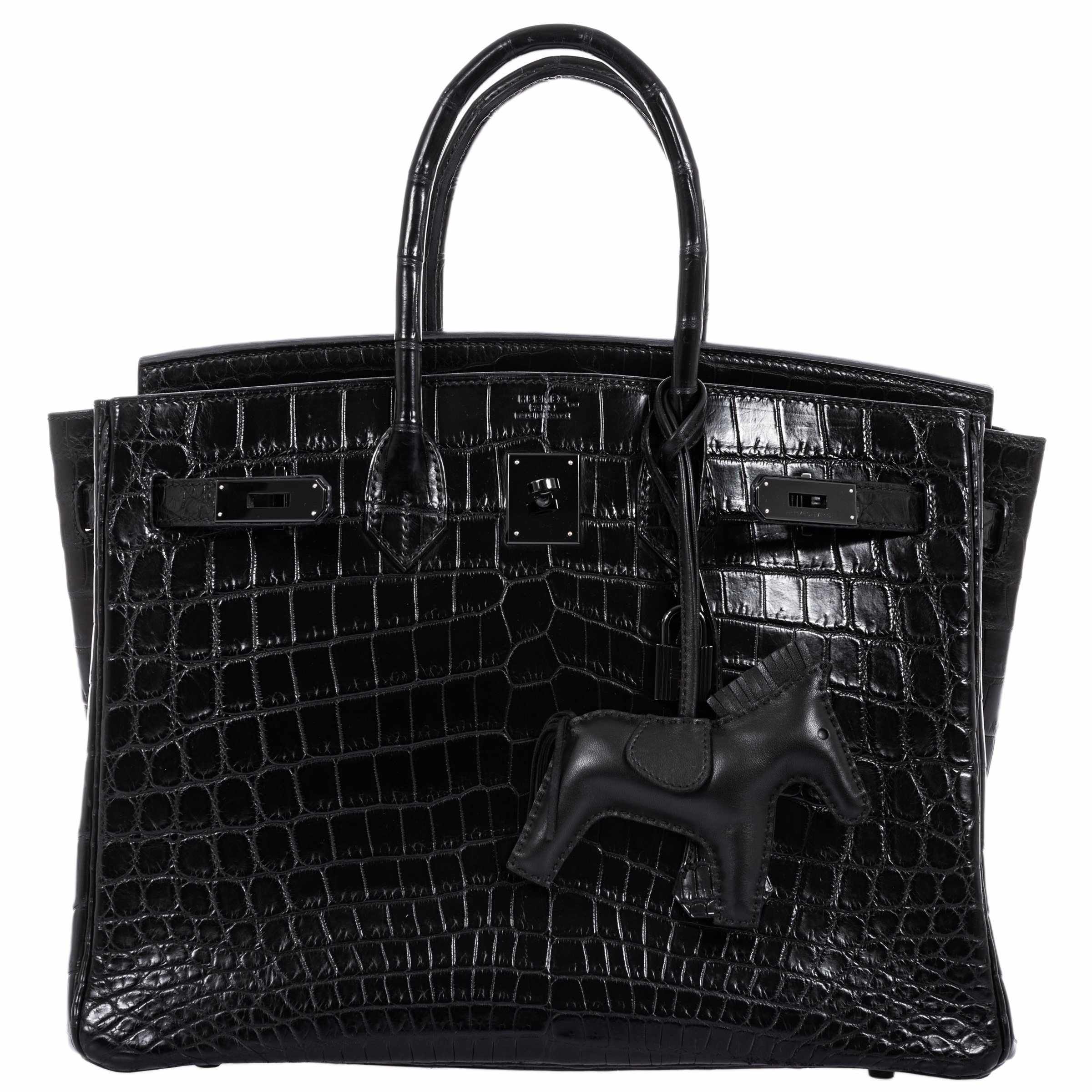 Hermès Birkin 35 SO BLACK Matte Alligator PVD Hardware