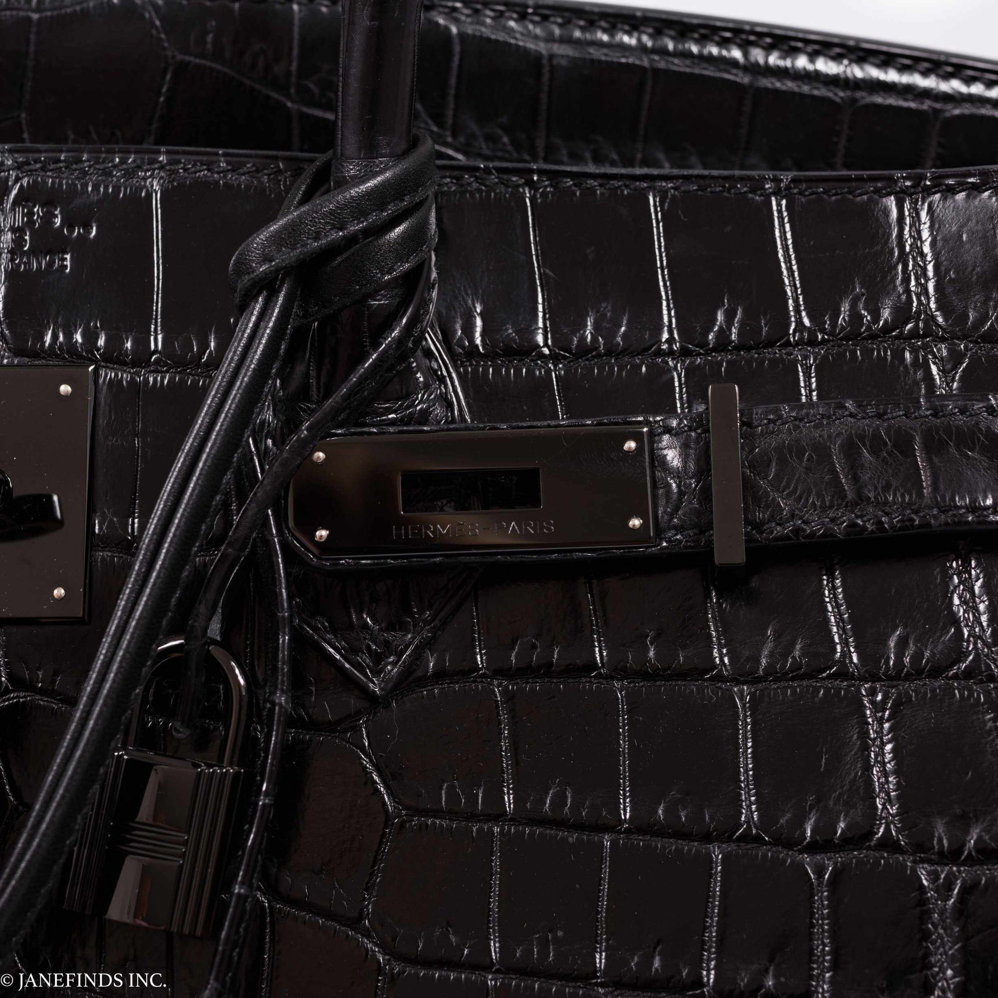 Hermès Birkin 35 SO BLACK Matte Alligator PVD Hardware