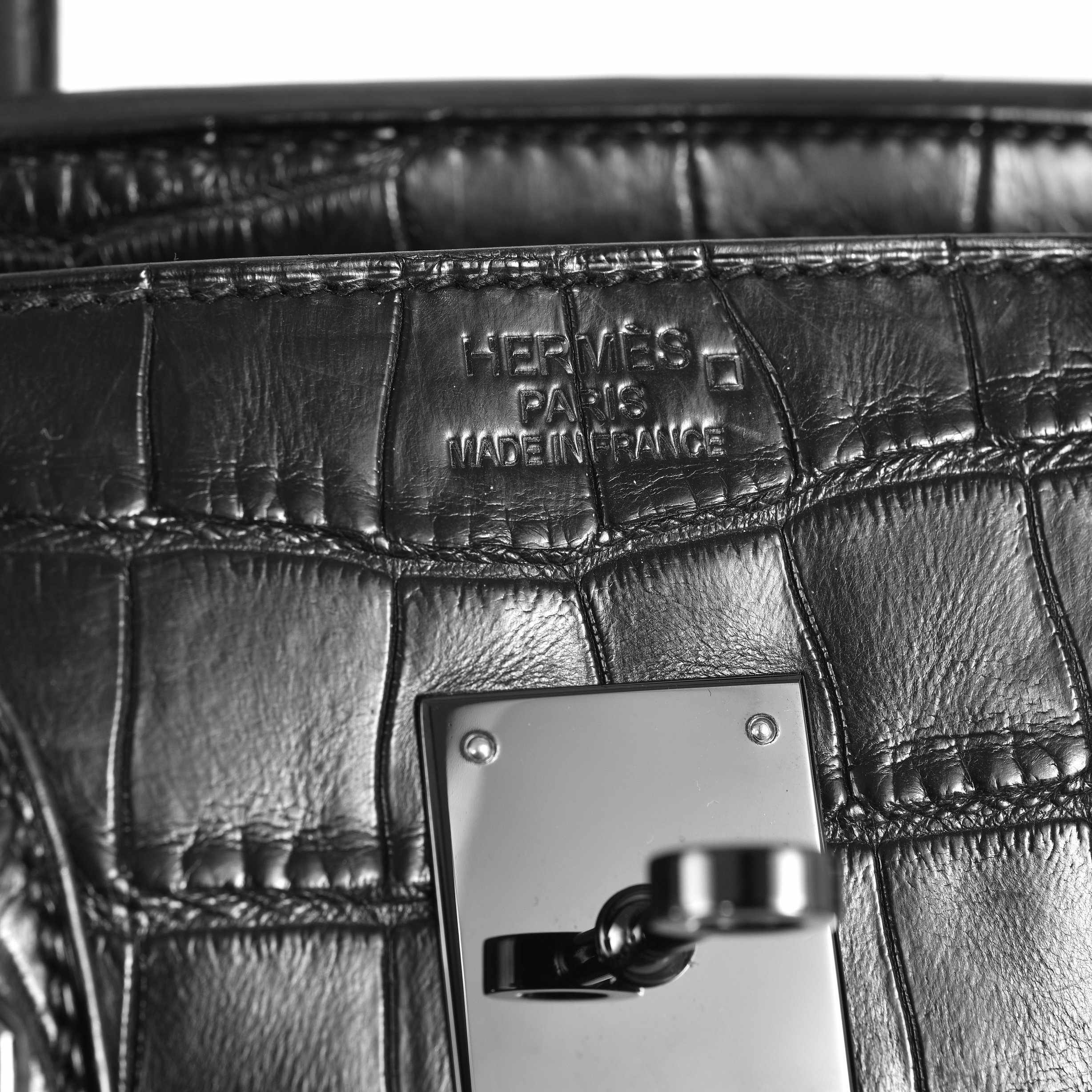 Hermès Birkin 35 SO BLACK Matte Alligator PVD Hardware