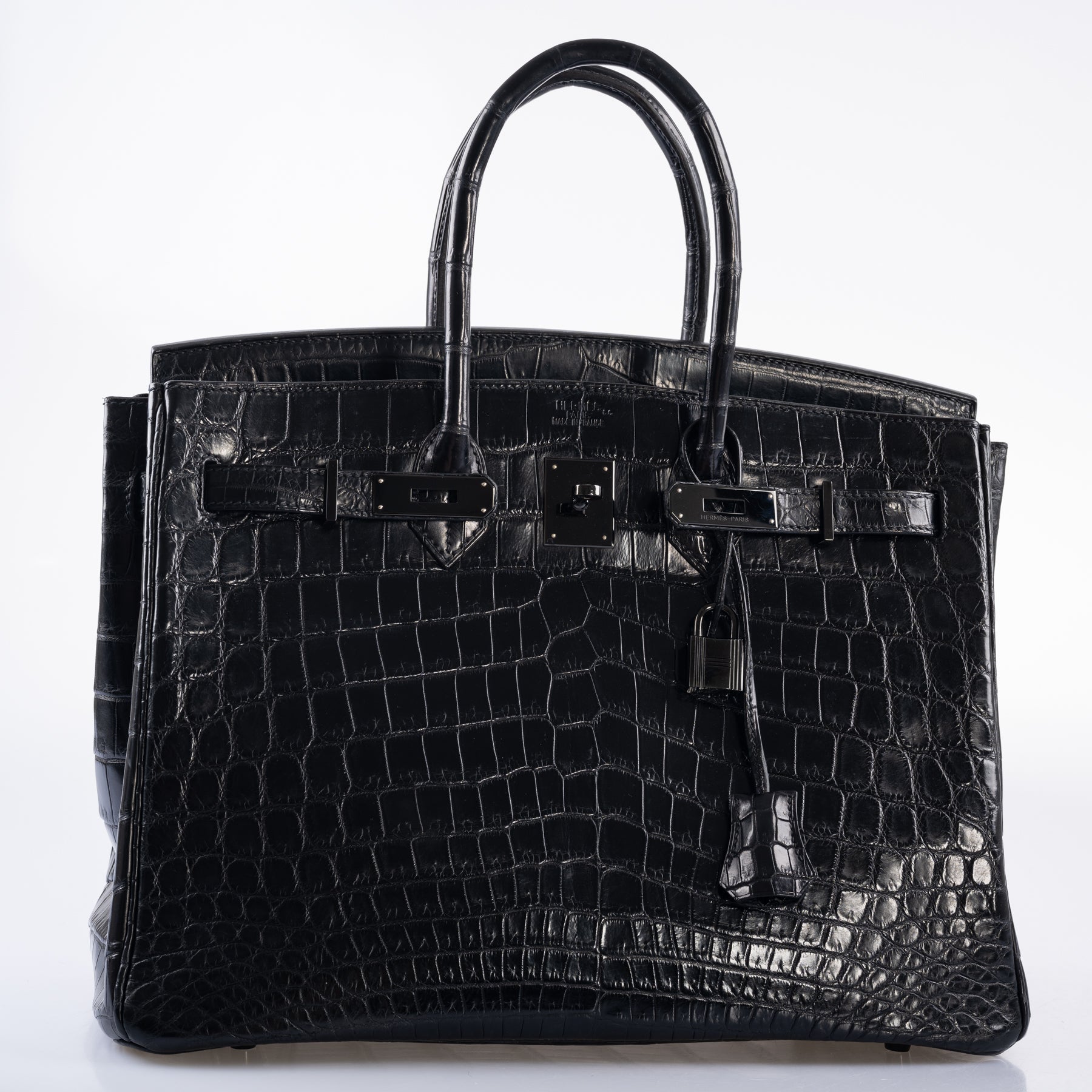 Hermès Birkin 35 SO BLACK Matte Niloticus Crocodile PVD Black Hardware